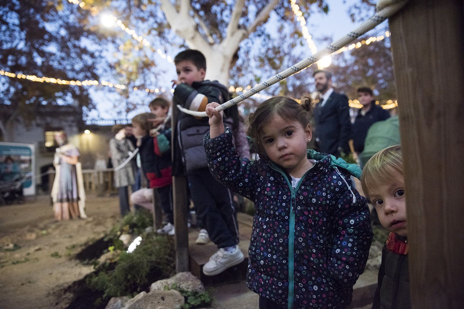 Inauguració del pessebre de la Plaça Barcelona. FOTO: Bernat Millet.