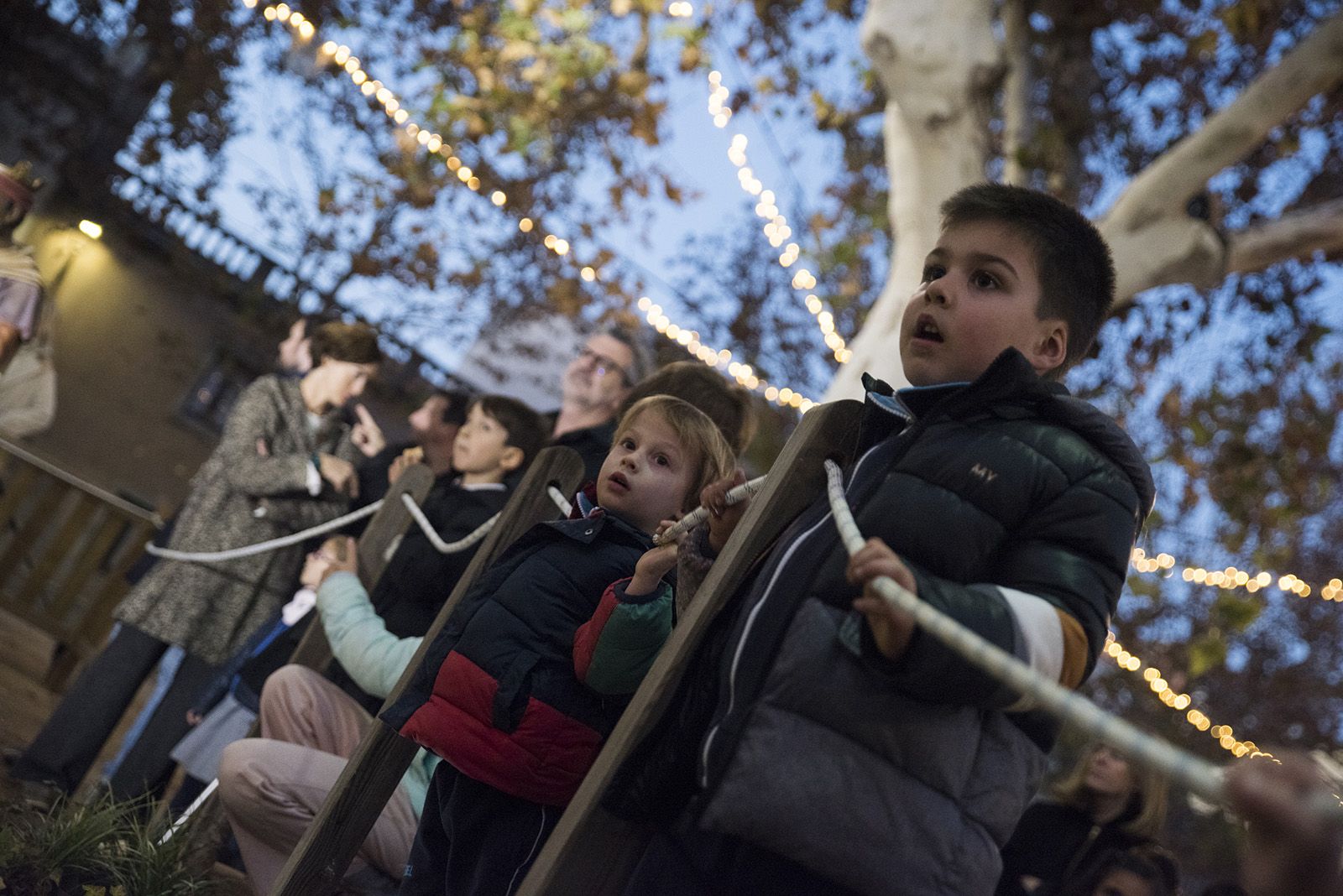 Inauguració del pessebre de la Plaça Barcelona. FOTO: Bernat Millet.