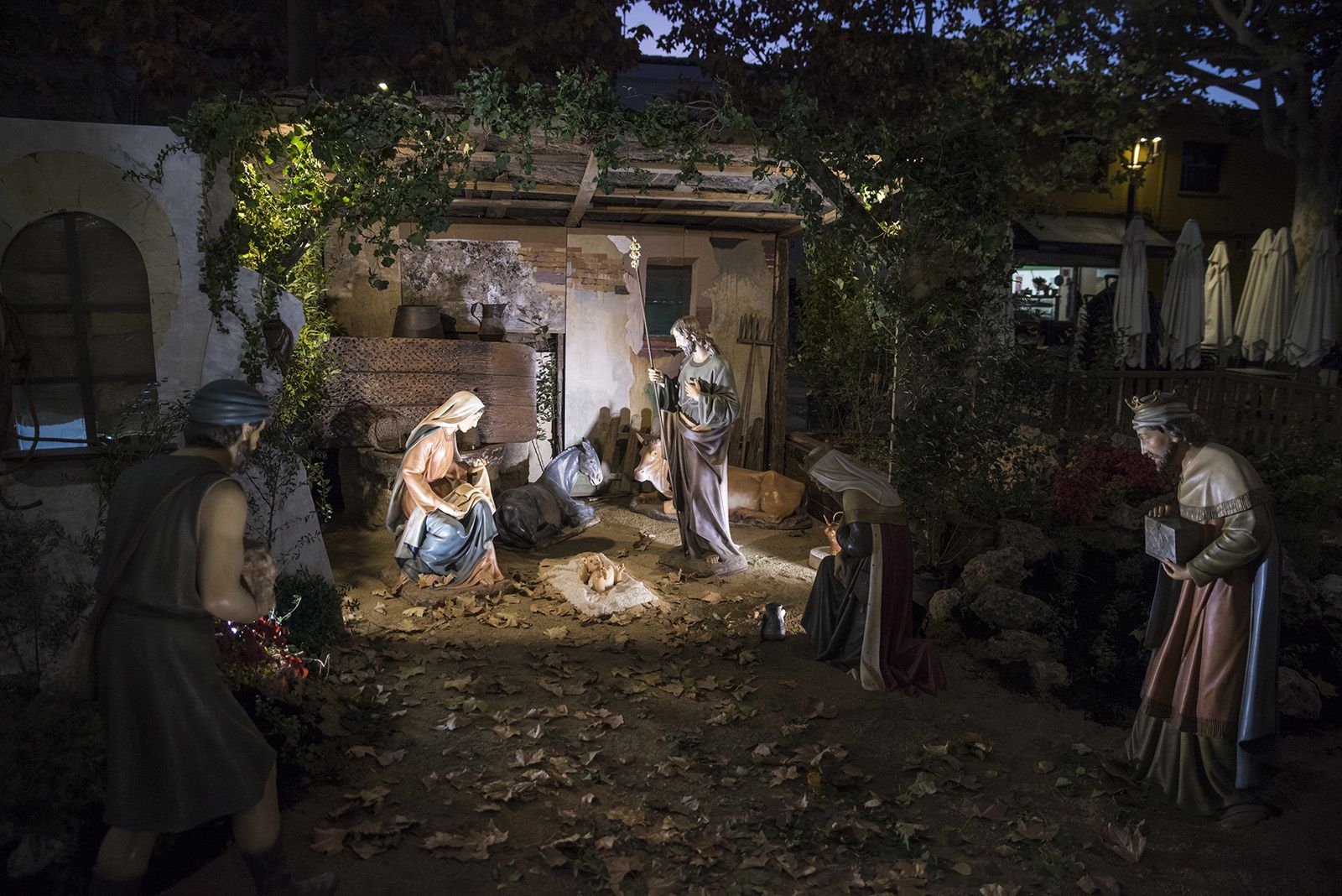 Inauguració del pessebre de la Plaça Barcelona. FOTO: Bernat Millet.