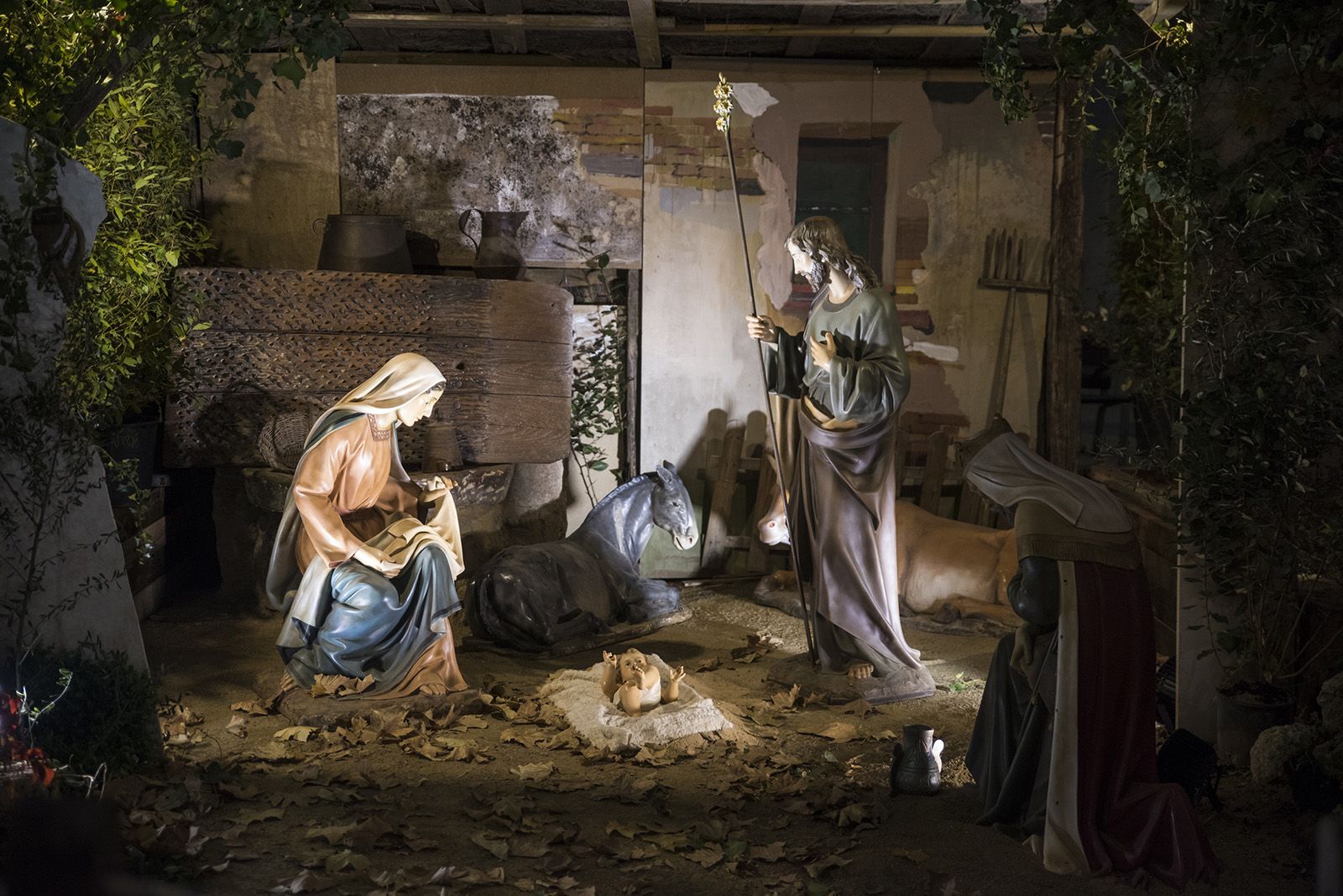 Inauguració del pessebre de la Plaça Barcelona. FOTO: Bernat Millet.