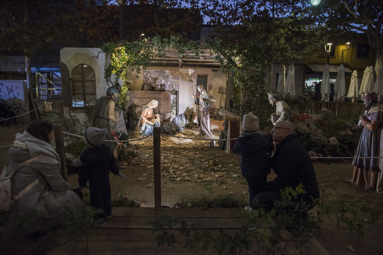 Inauguració del pessebre de la Plaça Barcelona. FOTO: Bernat Millet.