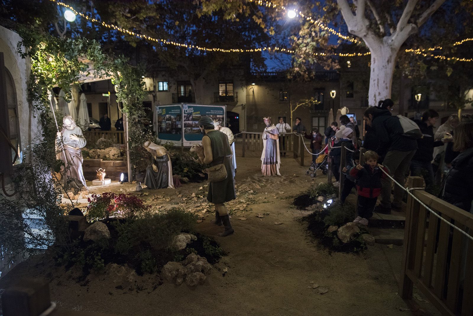 Inauguració del pessebre de la Plaça Barcelona. FOTO: Bernat Millet.