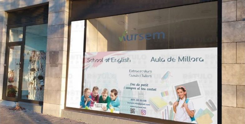  Façana de l'acadèmia d'anglès de Sant Cugat Kursem. FOTO: Cedida