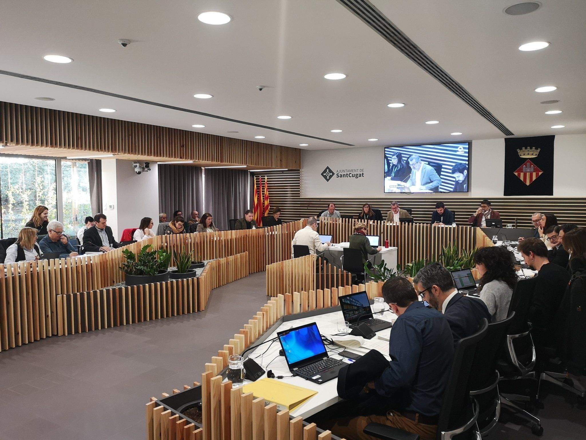 El ple municipal d'aquest desembre FOTO: Ajuntament Sant Cugat