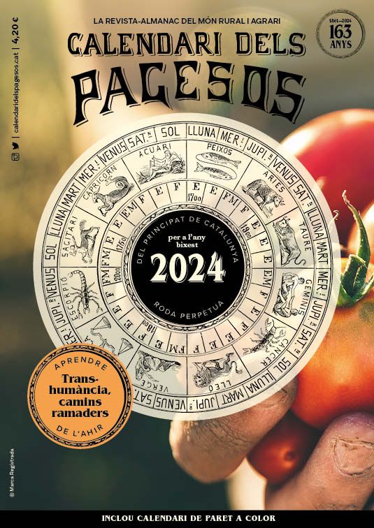 Portada Calendari dels pagesos 2024 FOTO: Cedida