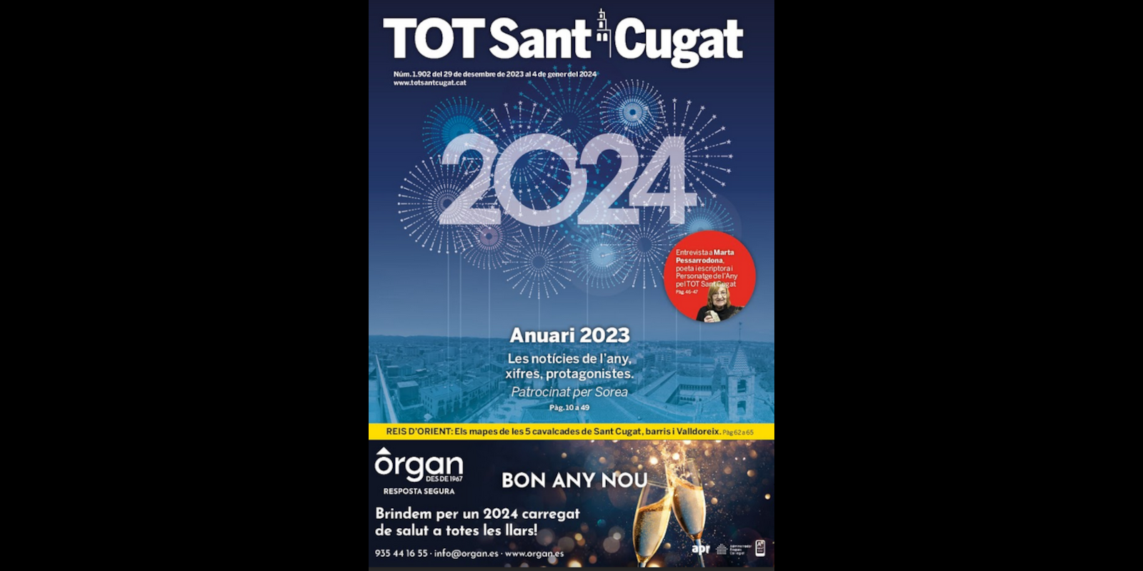 Portada de l'Anuari 2023 del TOT Sant Cugat. FOTO: TOT