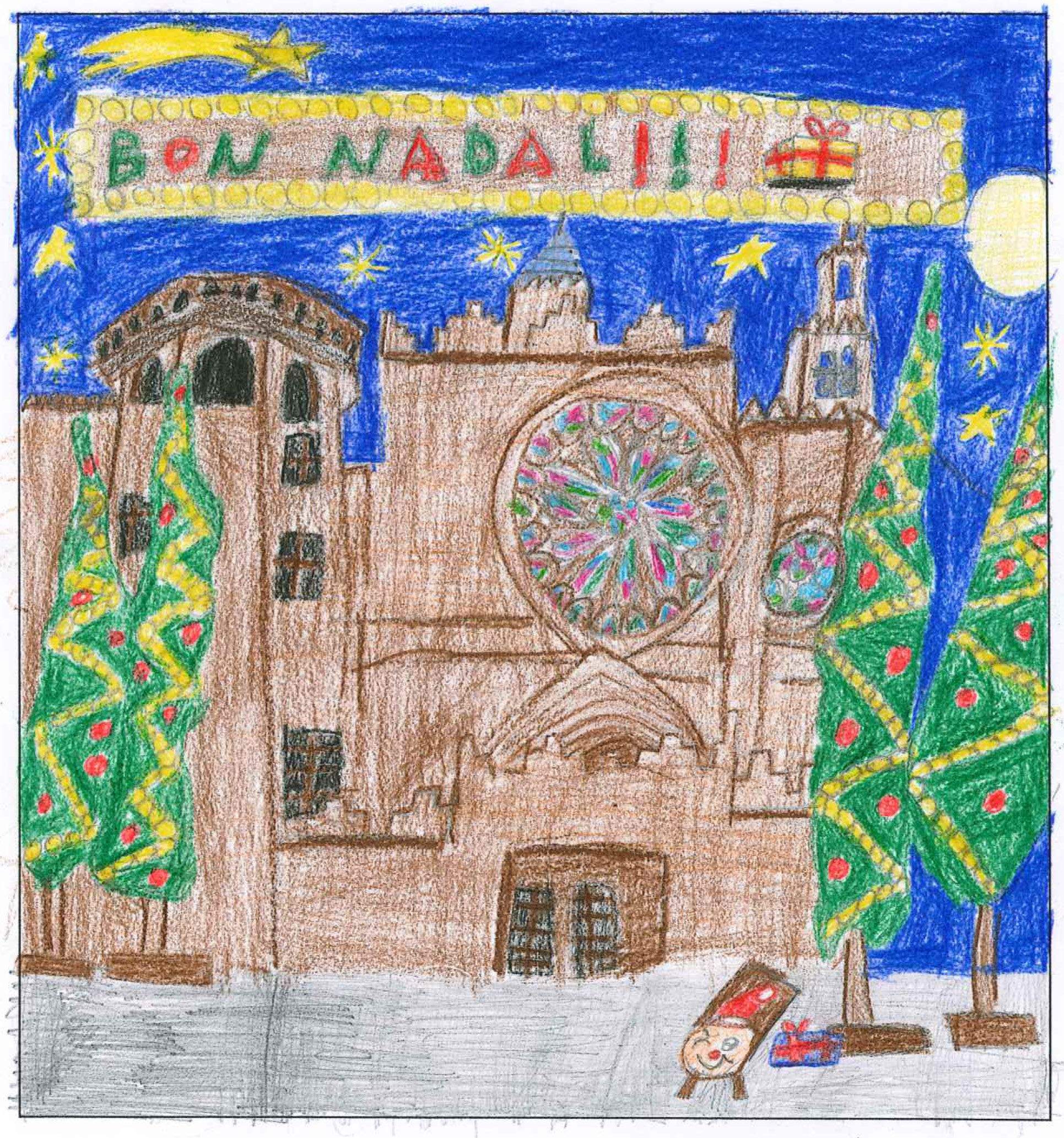 Postal de l'escola Avenç del concurs del TOT Sant Cugat 