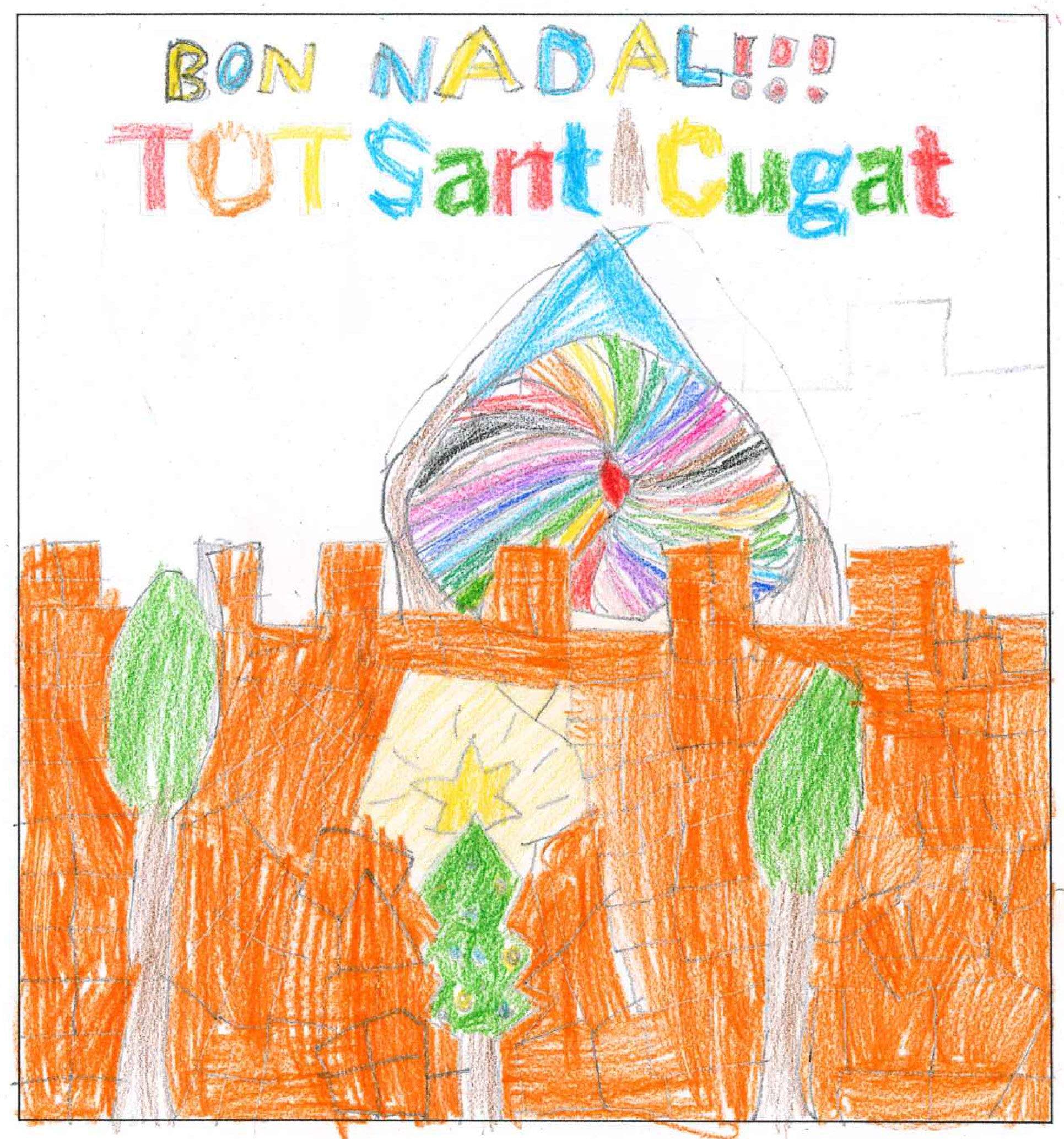 Postal de l'escola Avenç del concurs del TOT Sant Cugat 