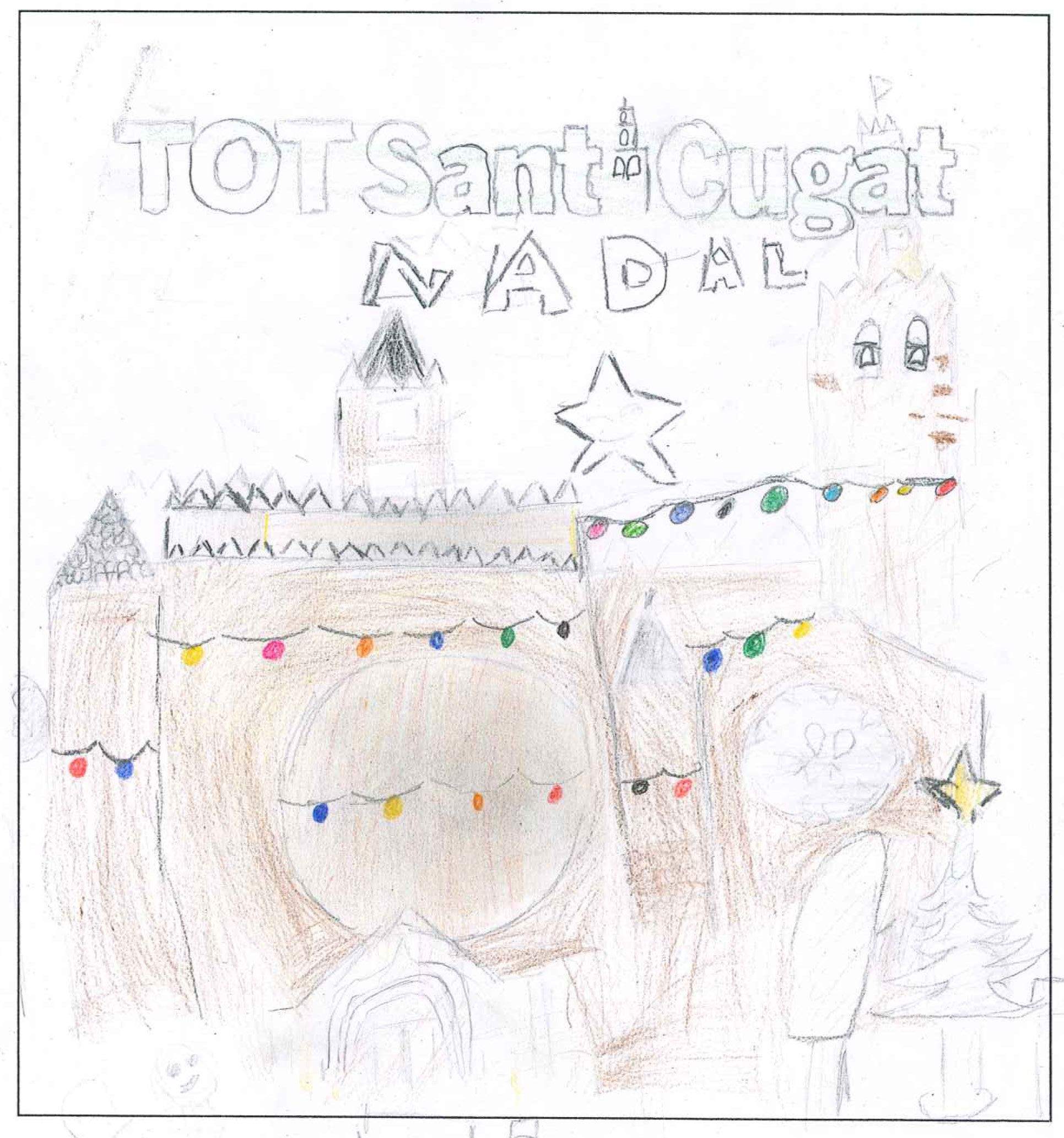 Postal de l'escola Avenç del concurs del TOT Sant Cugat 