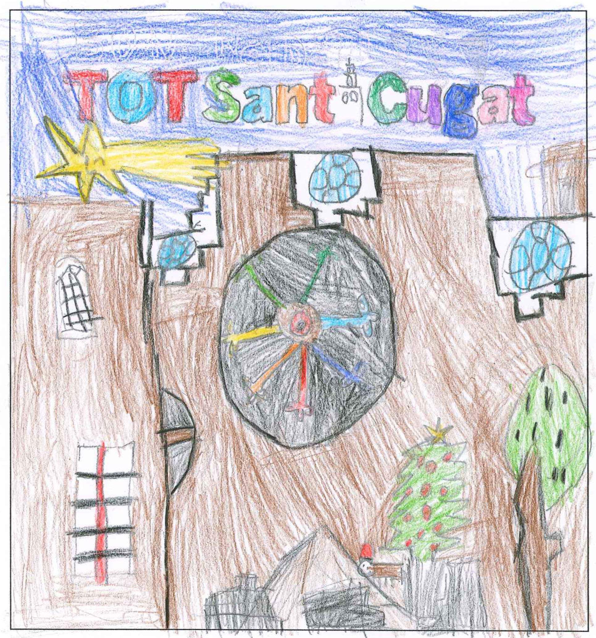 Postal de l'escola Avenç del concurs del TOT Sant Cugat 