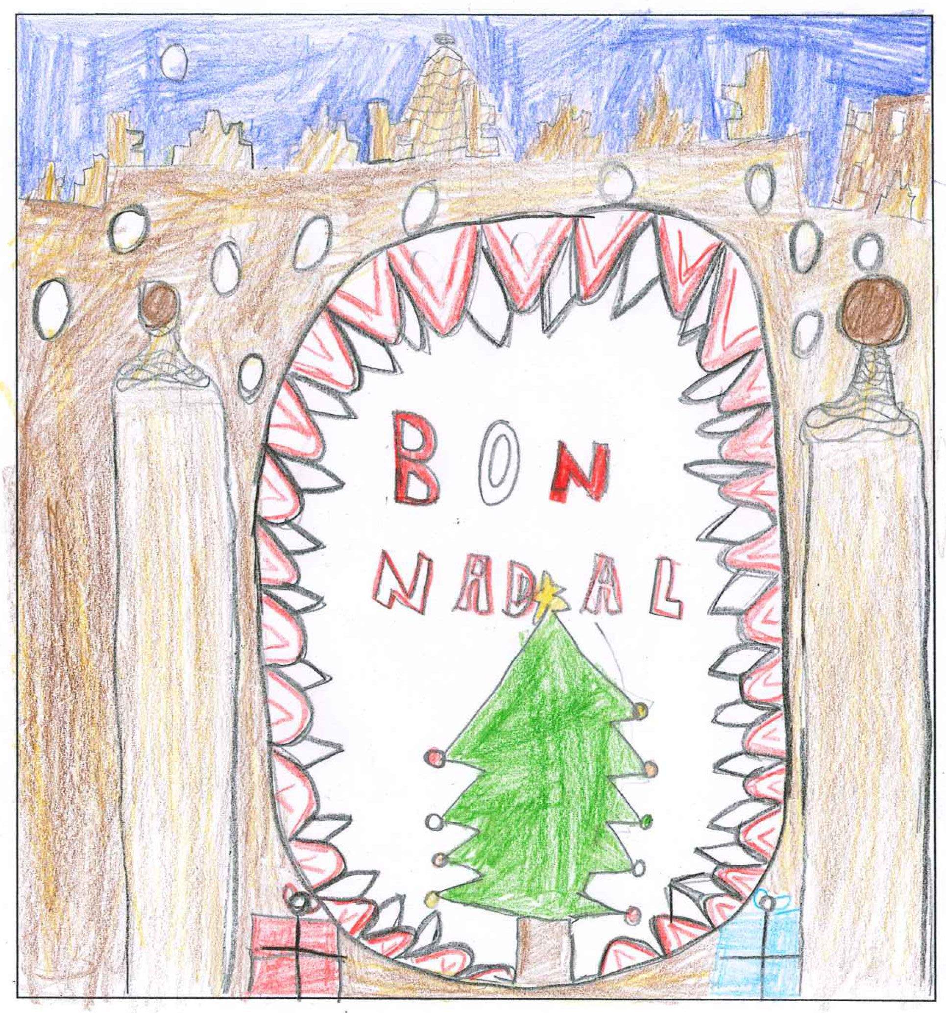 Postal de l'escola Avenç del concurs del TOT Sant Cugat 