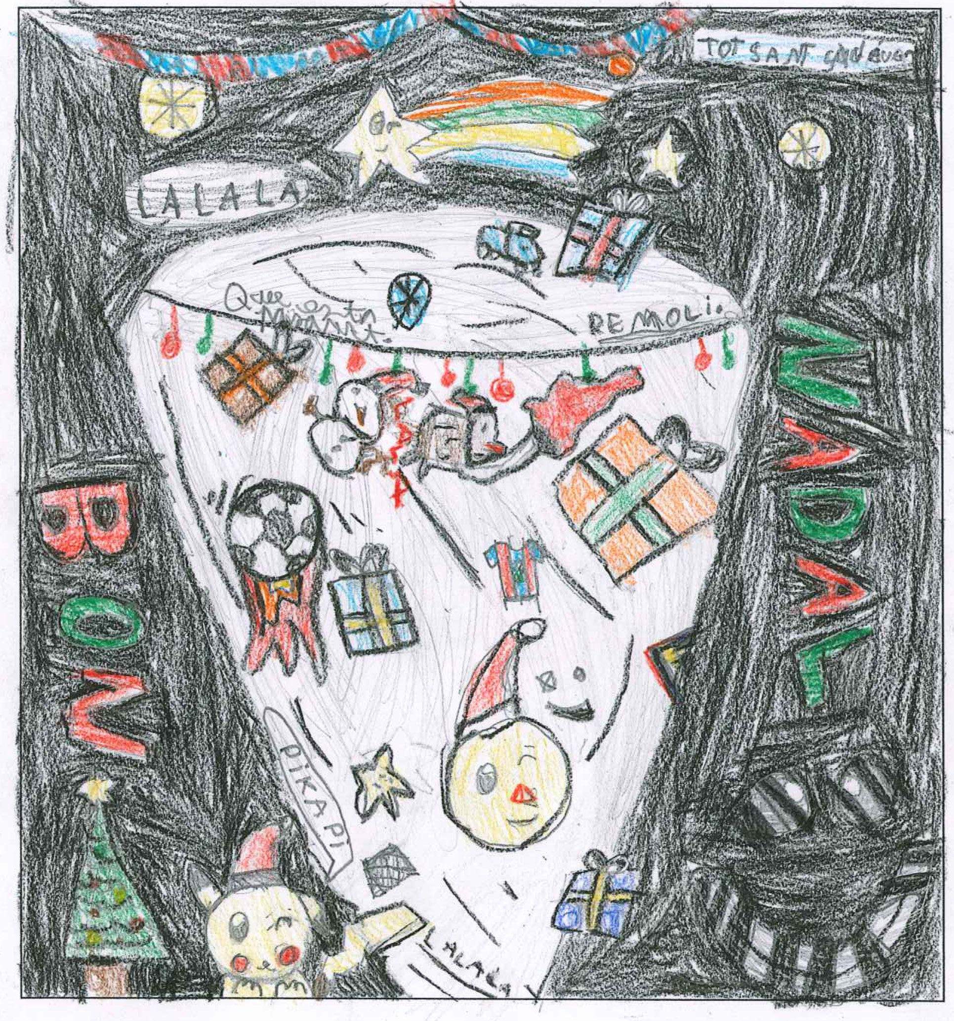 Postal de l'escola Avenç del concurs del TOT Sant Cugat 