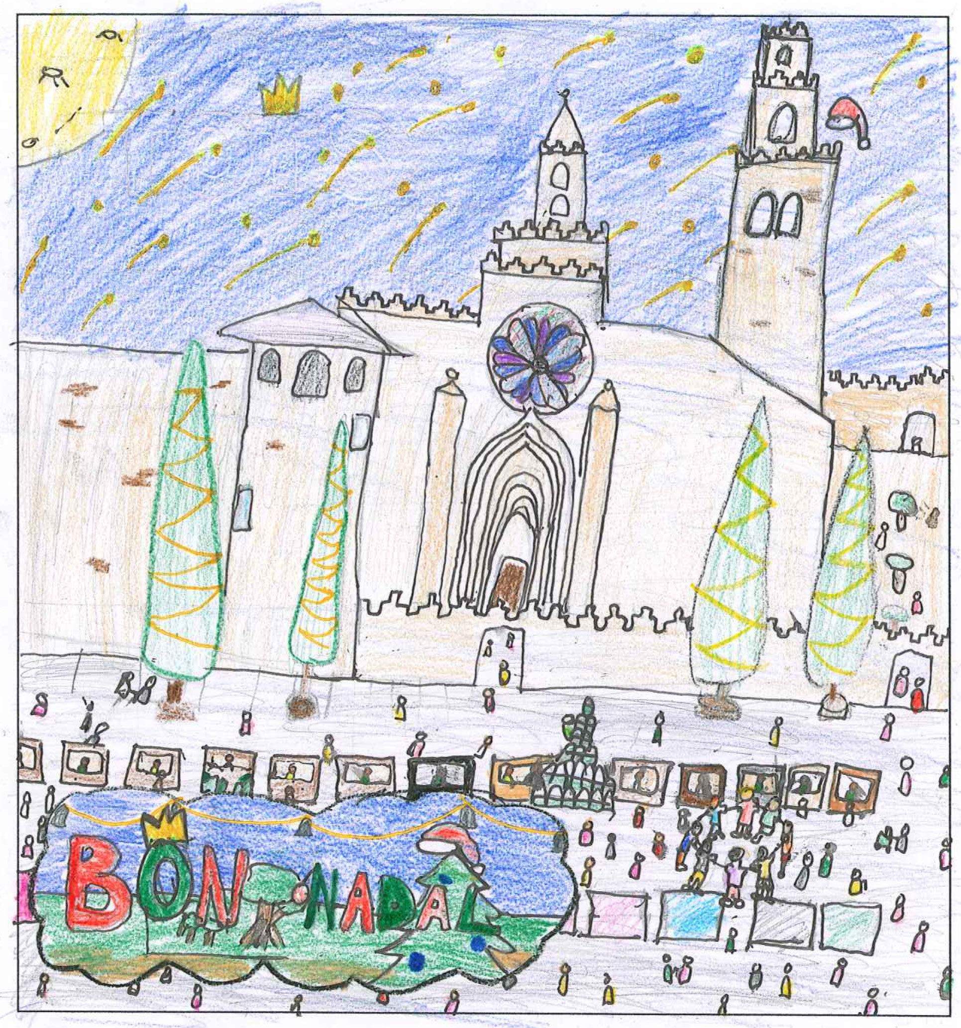 Postal de l'escola Avenç del concurs del TOT Sant Cugat 