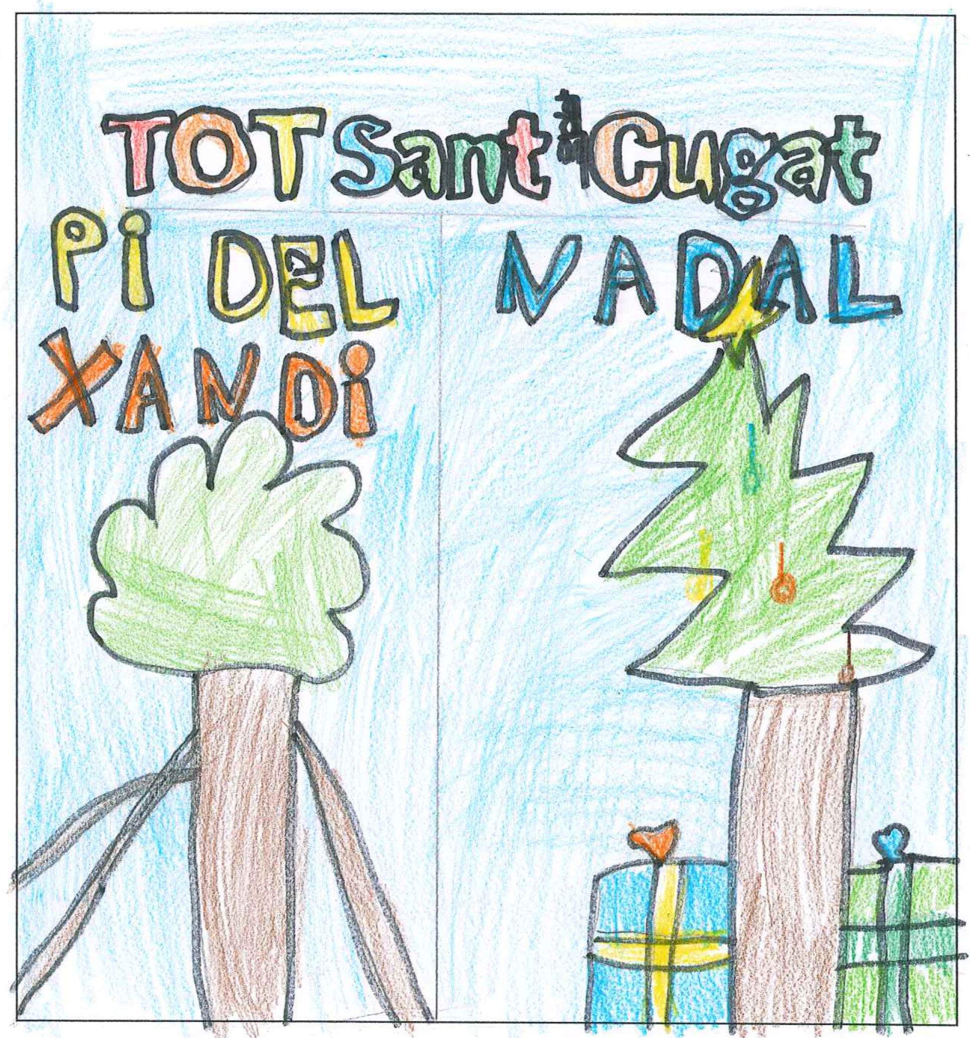Postal de l'escola Avenç del concurs del TOT Sant Cugat 