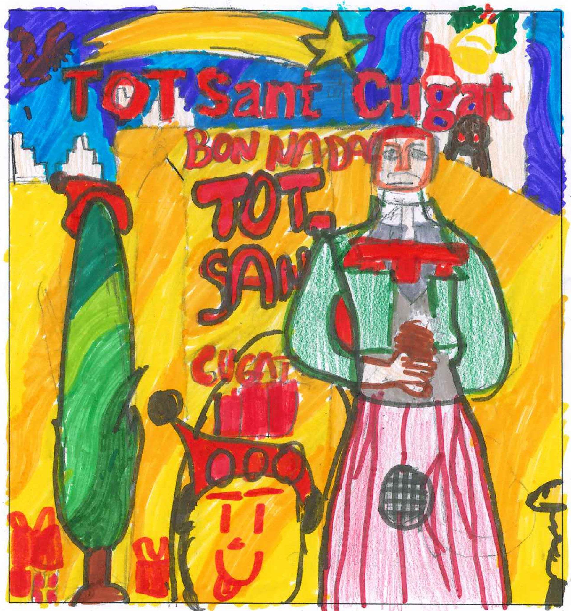 Postal de l'escola Avenç del concurs del TOT Sant Cugat 