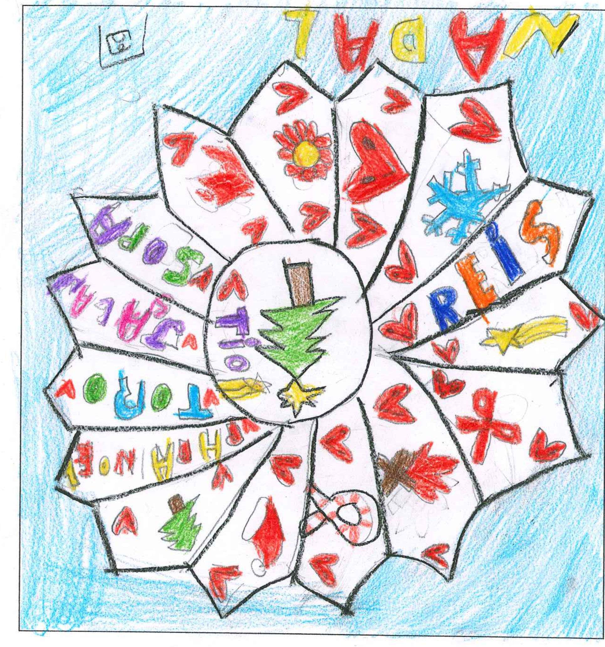 Postal de l'escola Avenç del concurs del TOT Sant Cugat 