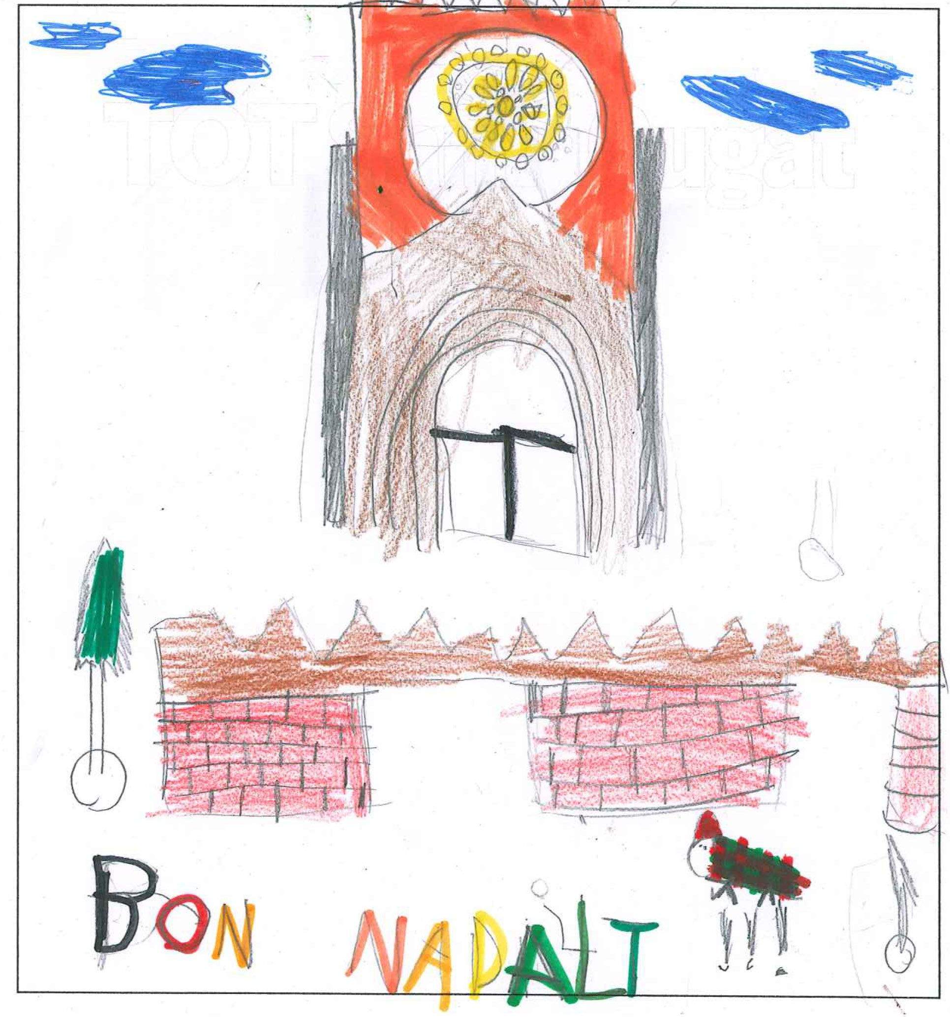 Postal de l'escola Avenç del concurs del TOT Sant Cugat 