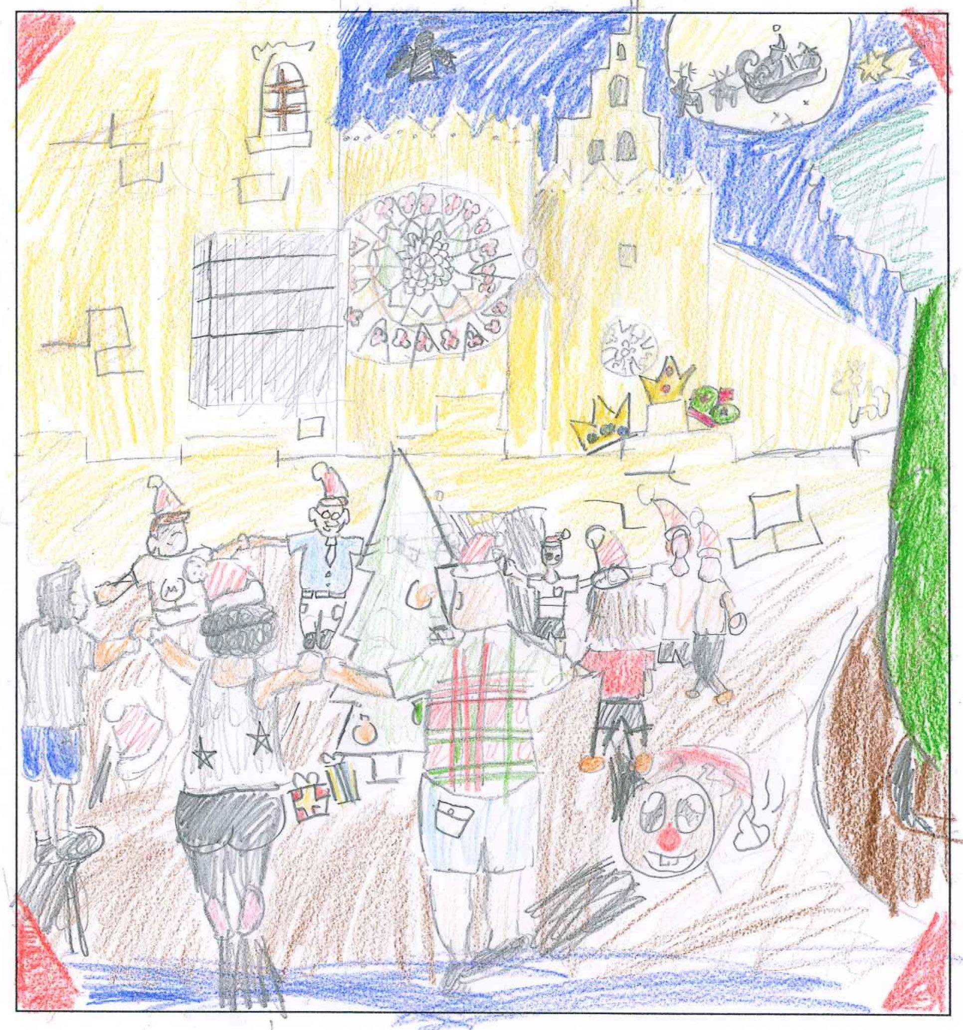 Postal de l'escola Avenç del concurs del TOT Sant Cugat 