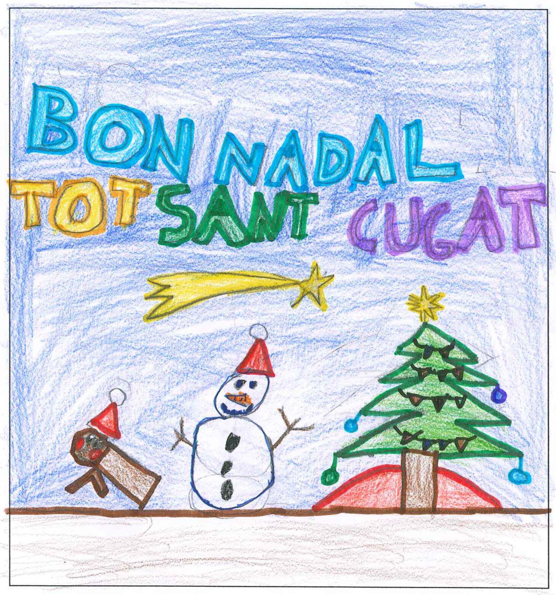 Postal de l'escola Avenç del concurs del TOT Sant Cugat 
