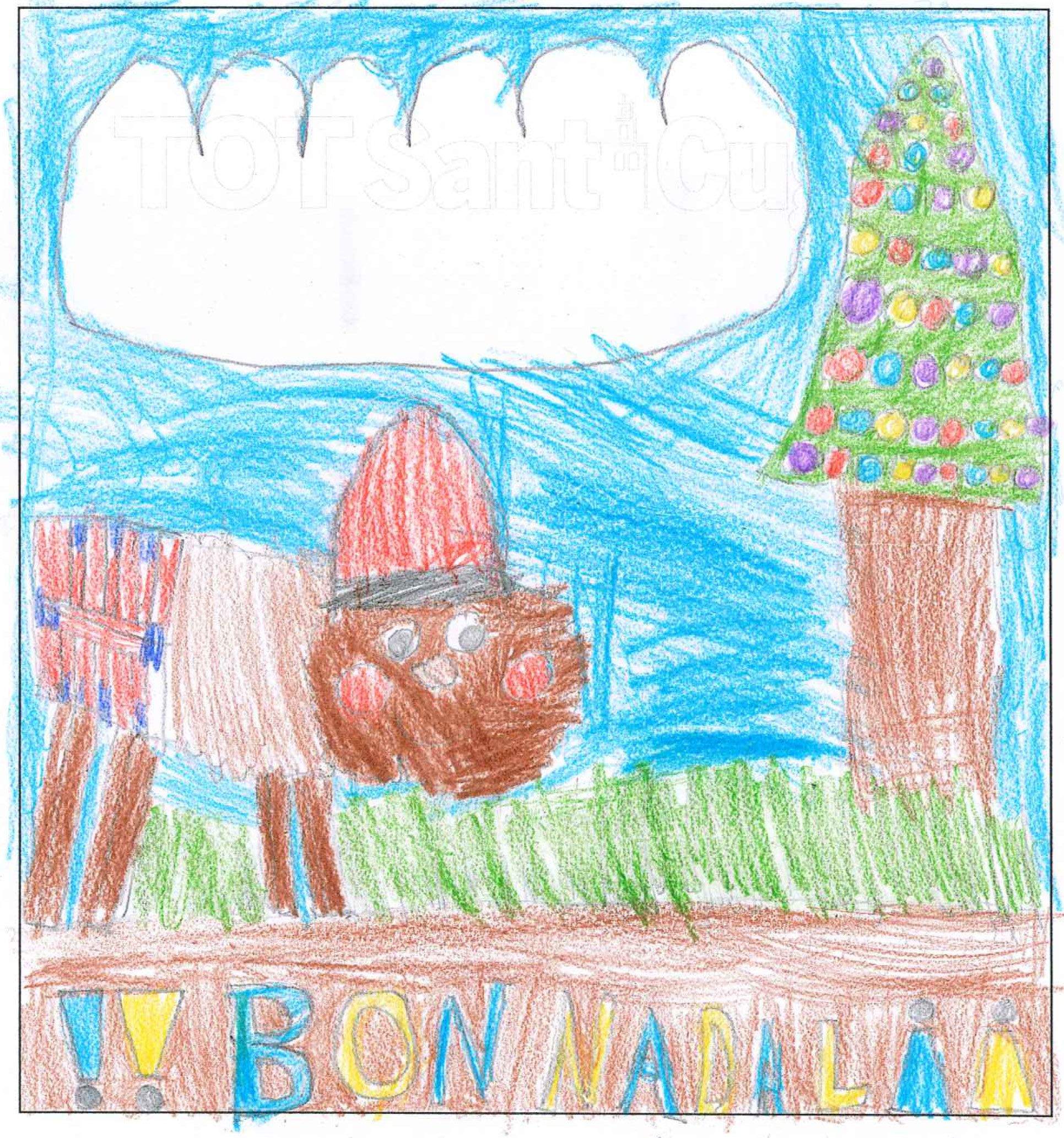 Postal de l'escola Avenç del concurs del TOT Sant Cugat 