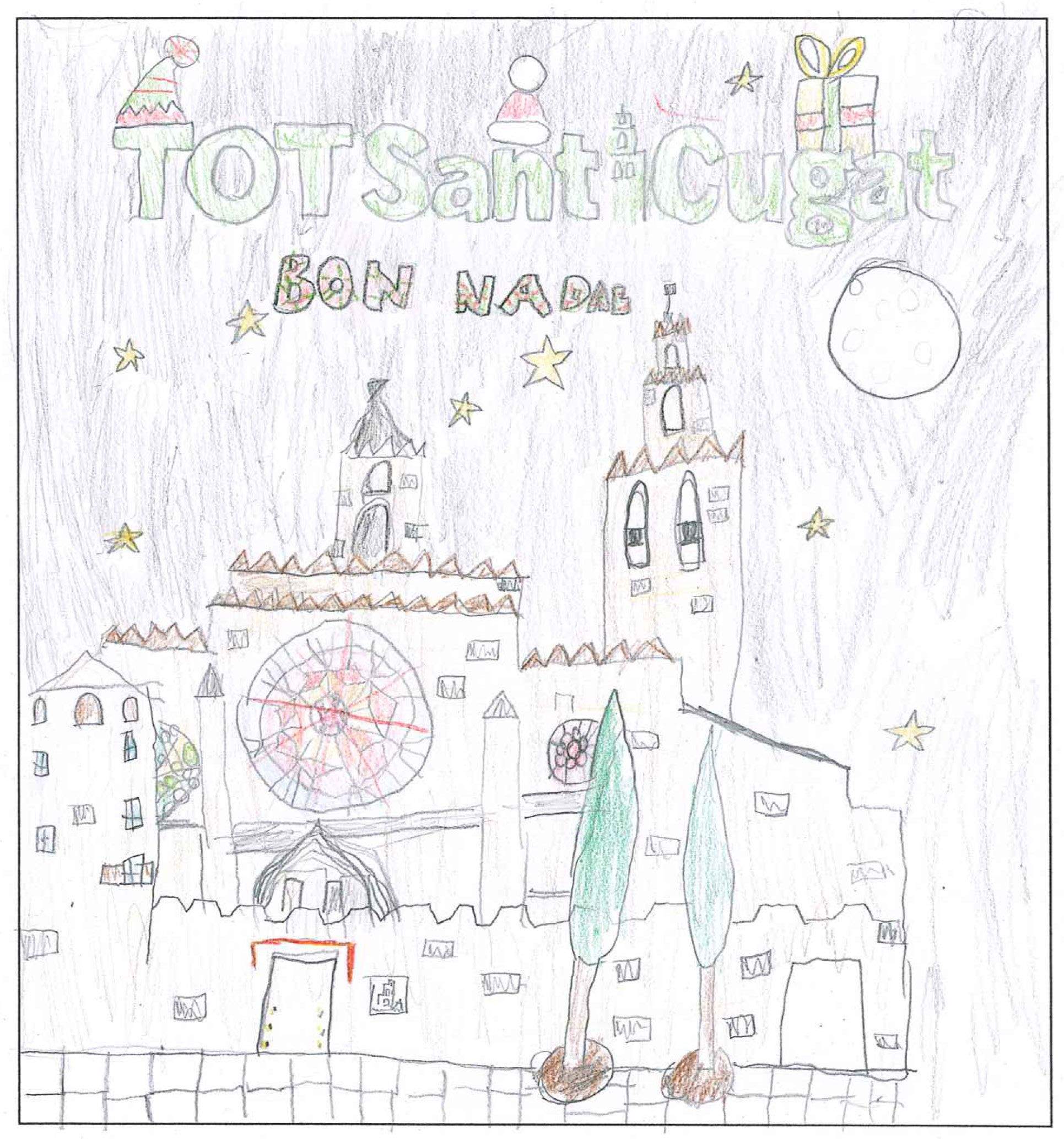 Postal de l'escola Avenç del concurs del TOT Sant Cugat 