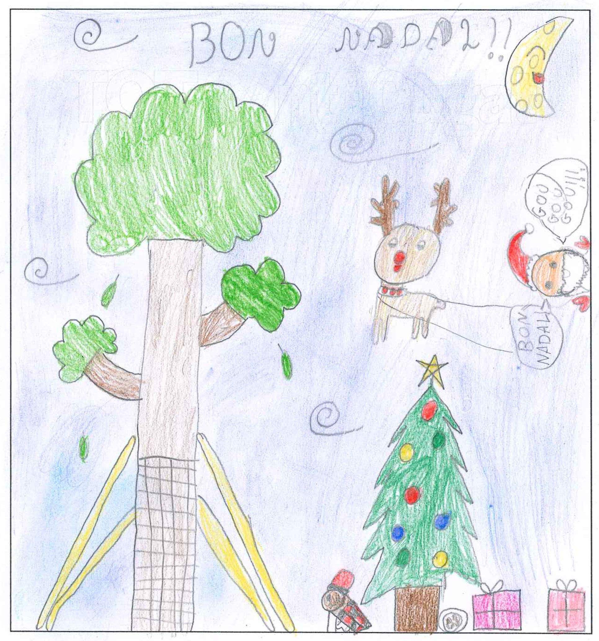 Postal de l'escola Avenç del concurs del TOT Sant Cugat 