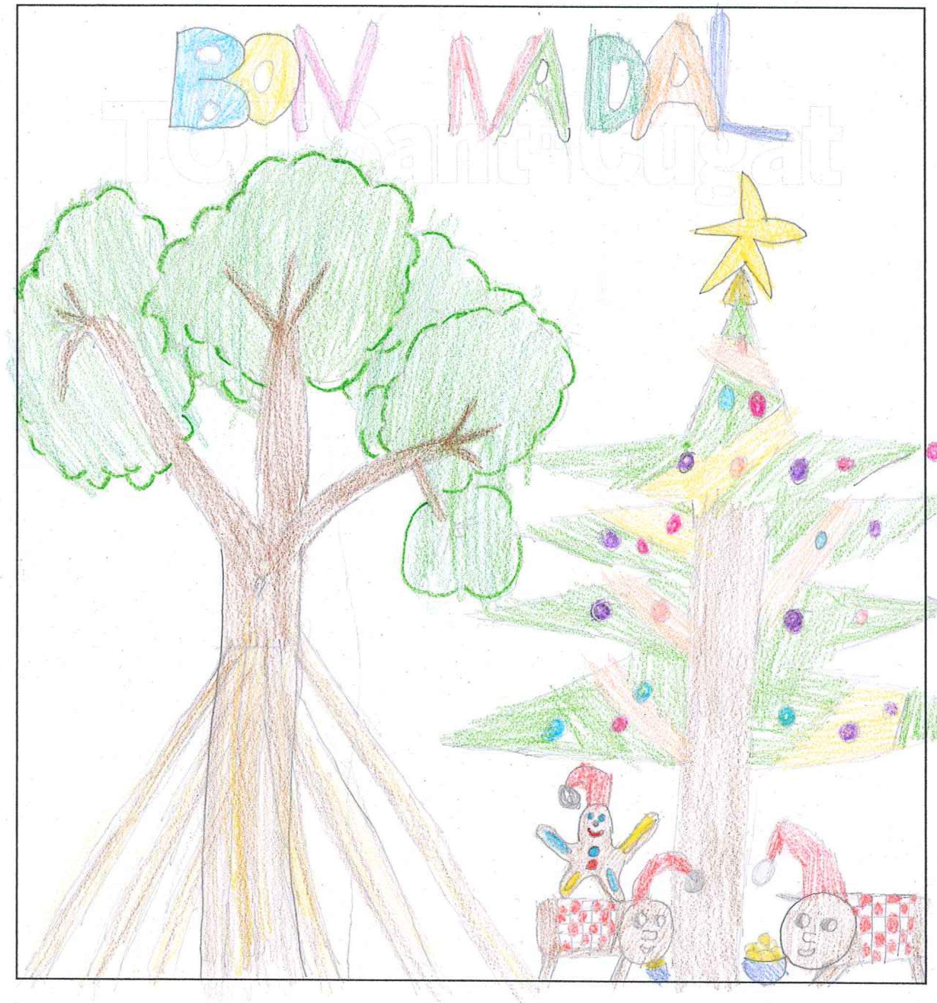 Postal de l'escola Avenç del concurs del TOT Sant Cugat 