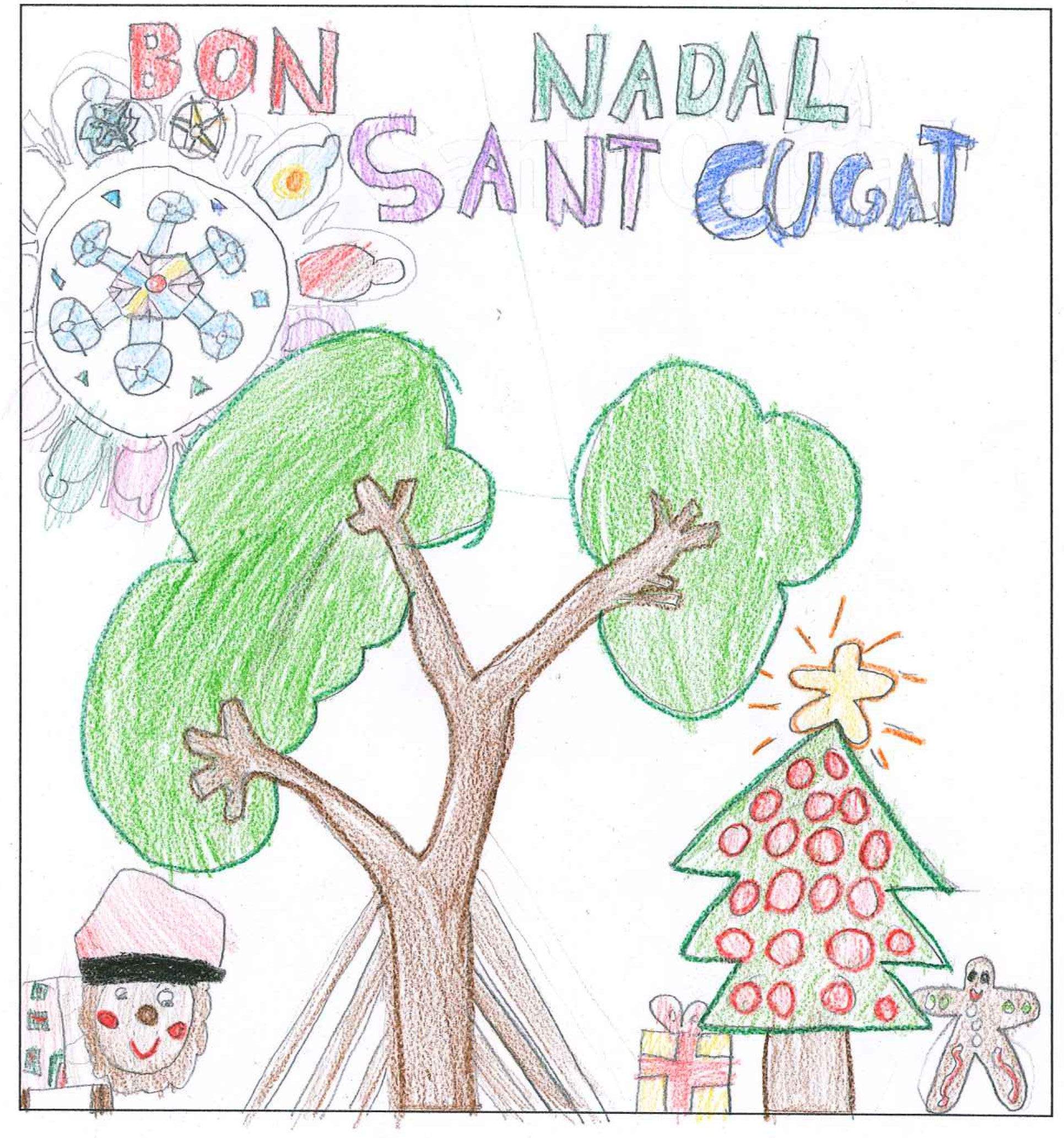 Postal de l'escola Avenç del concurs del TOT Sant Cugat 