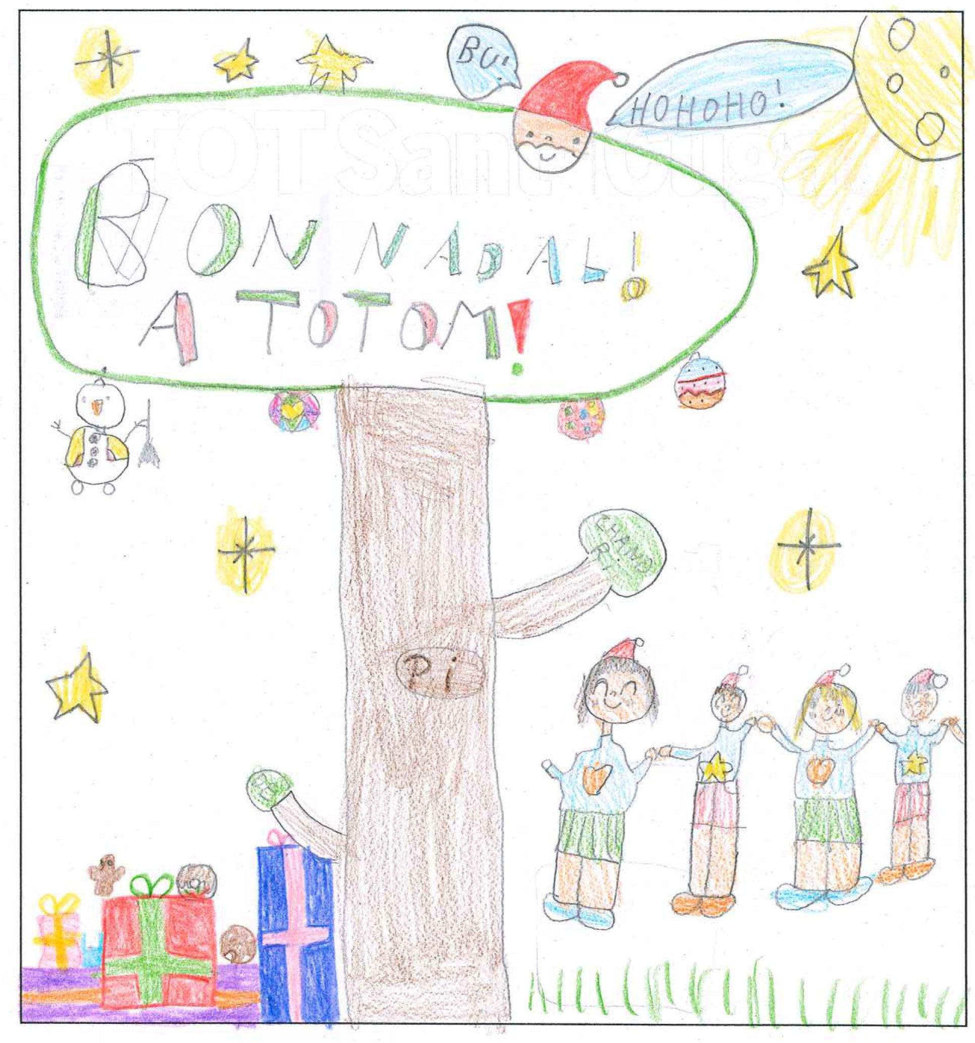 Postal de l'escola Avenç del concurs del TOT Sant Cugat 