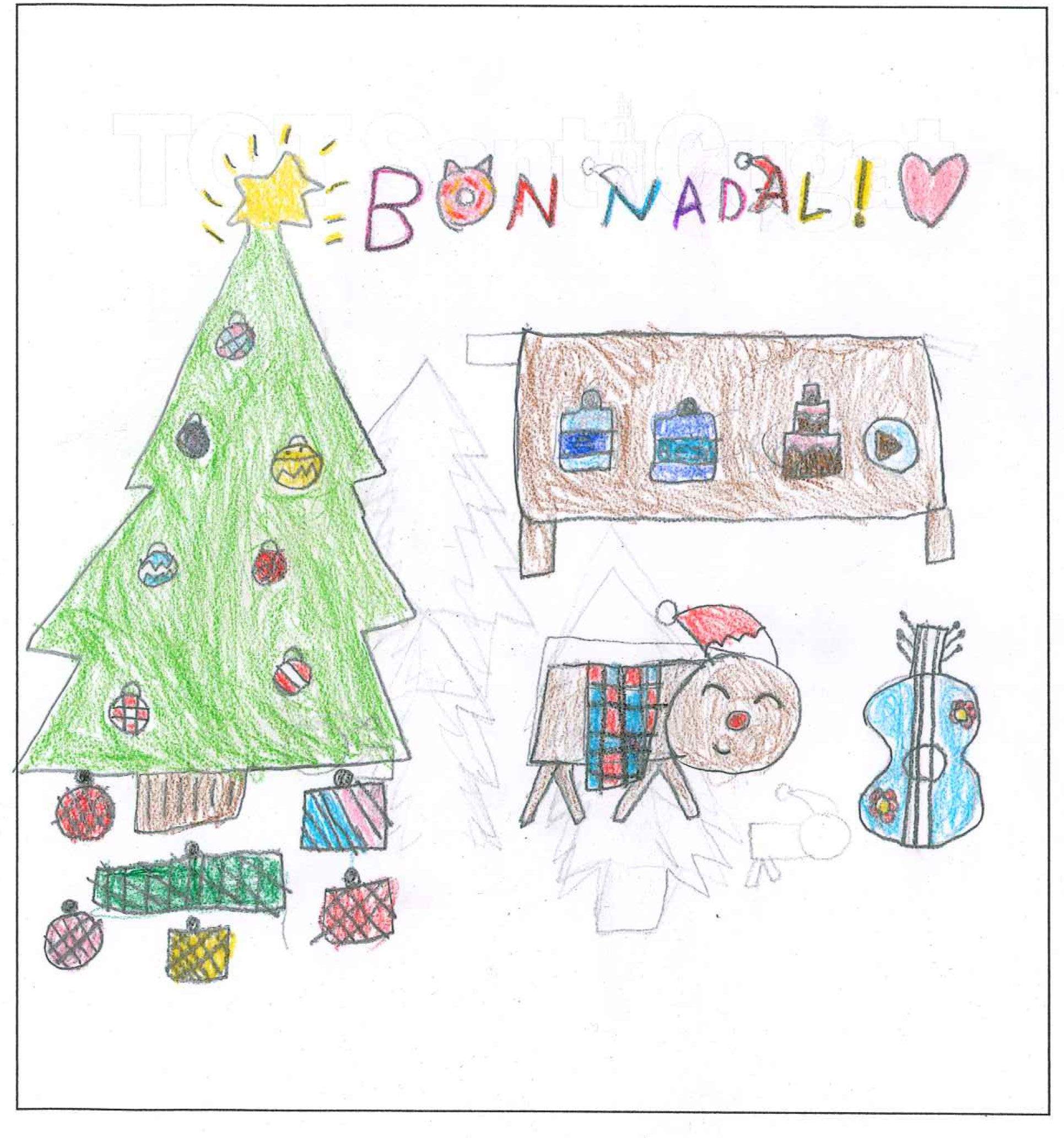 Postal de l'escola Avenç del concurs del TOT Sant Cugat 