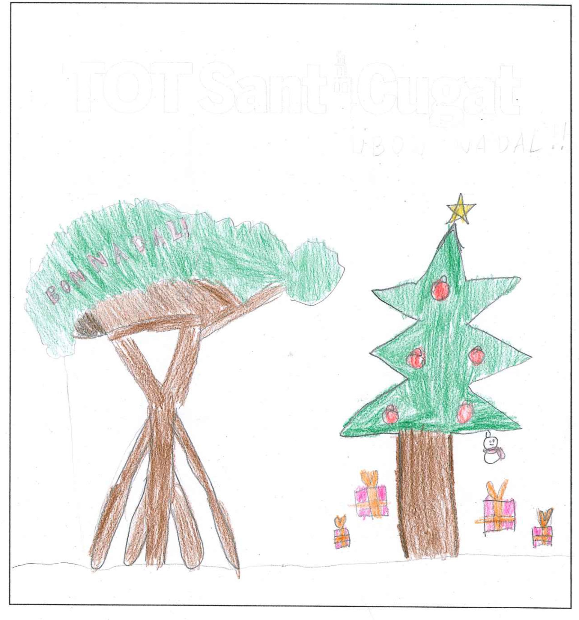 Postal de l'escola Avenç del concurs del TOT Sant Cugat 