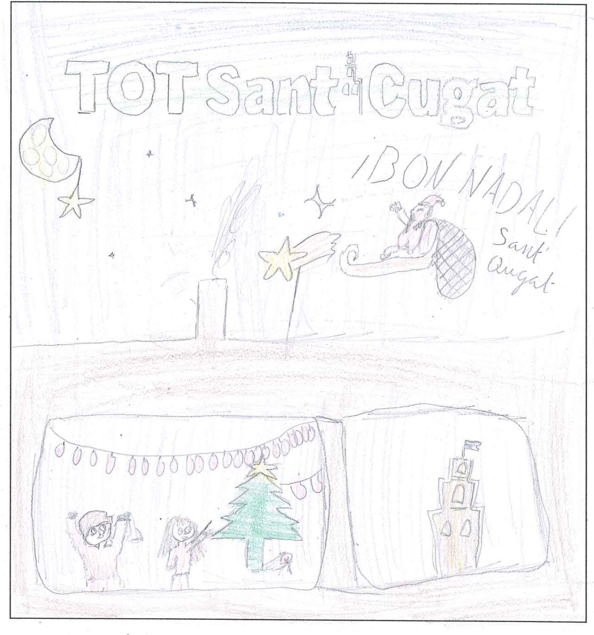 Postal de l'escola Avenç del concurs del TOT Sant Cugat 