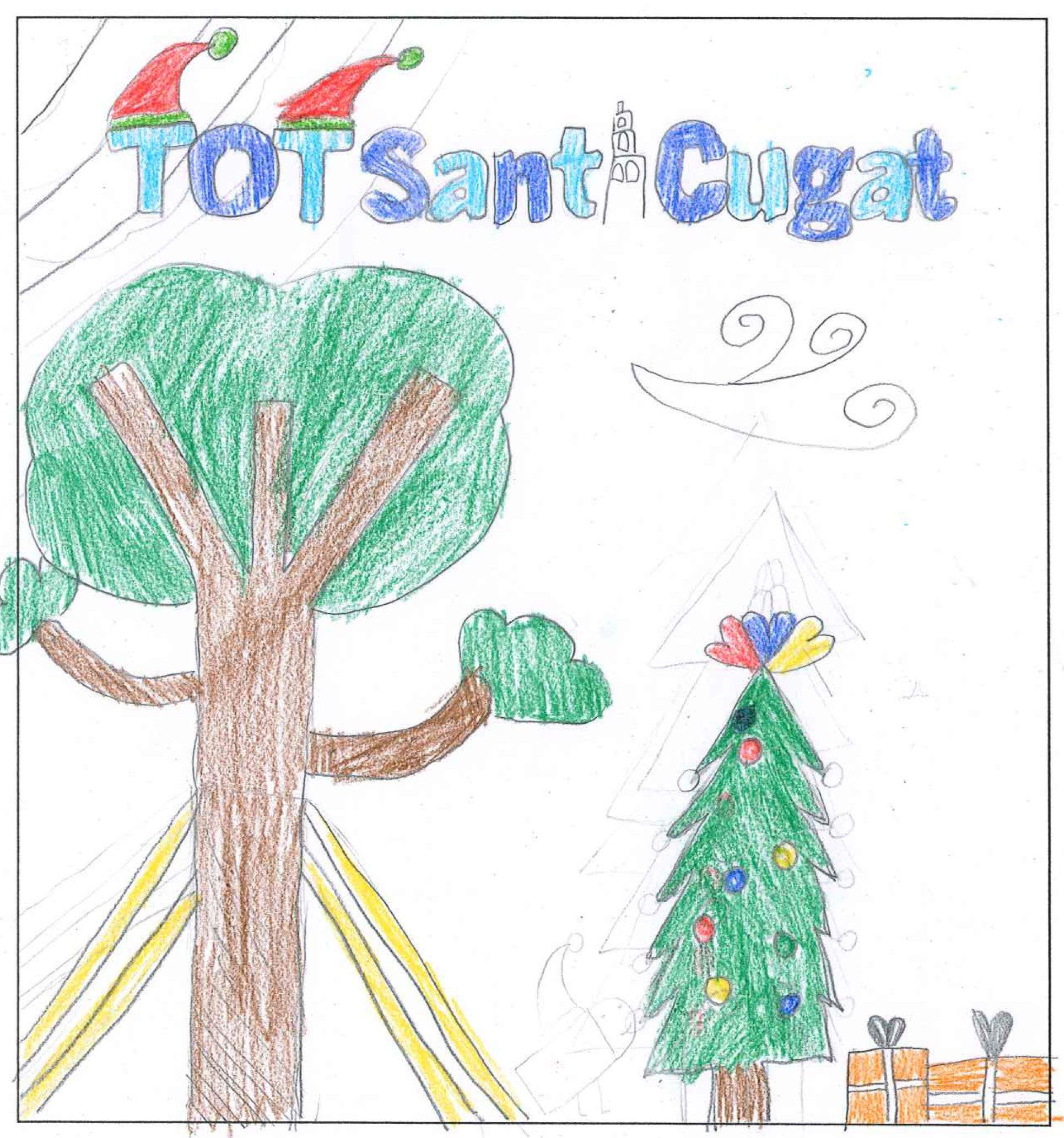 Postal de l'escola Avenç del concurs del TOT Sant Cugat 