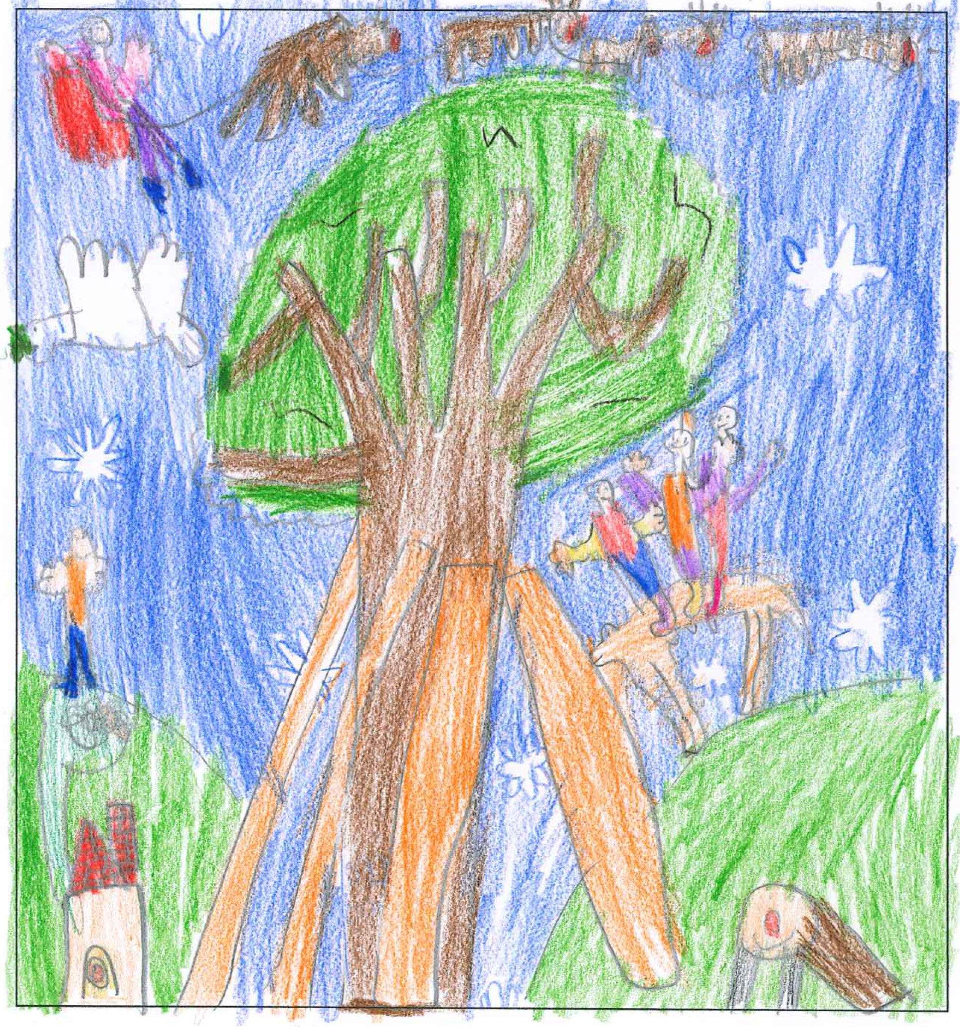 Postal de l'escola Avenç del concurs del TOT Sant Cugat 