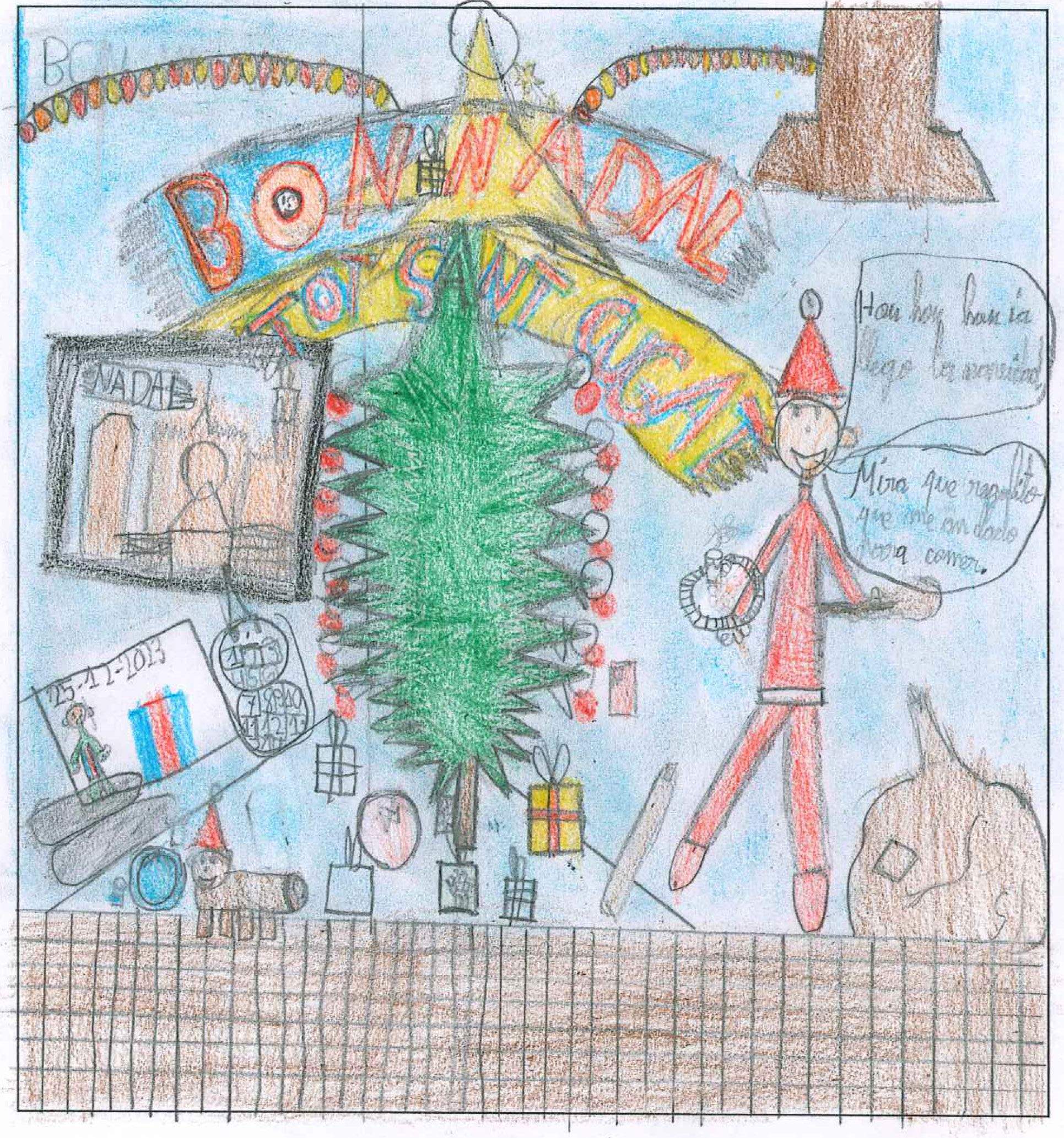 Postal de l'escola Avenç del concurs del TOT Sant Cugat 