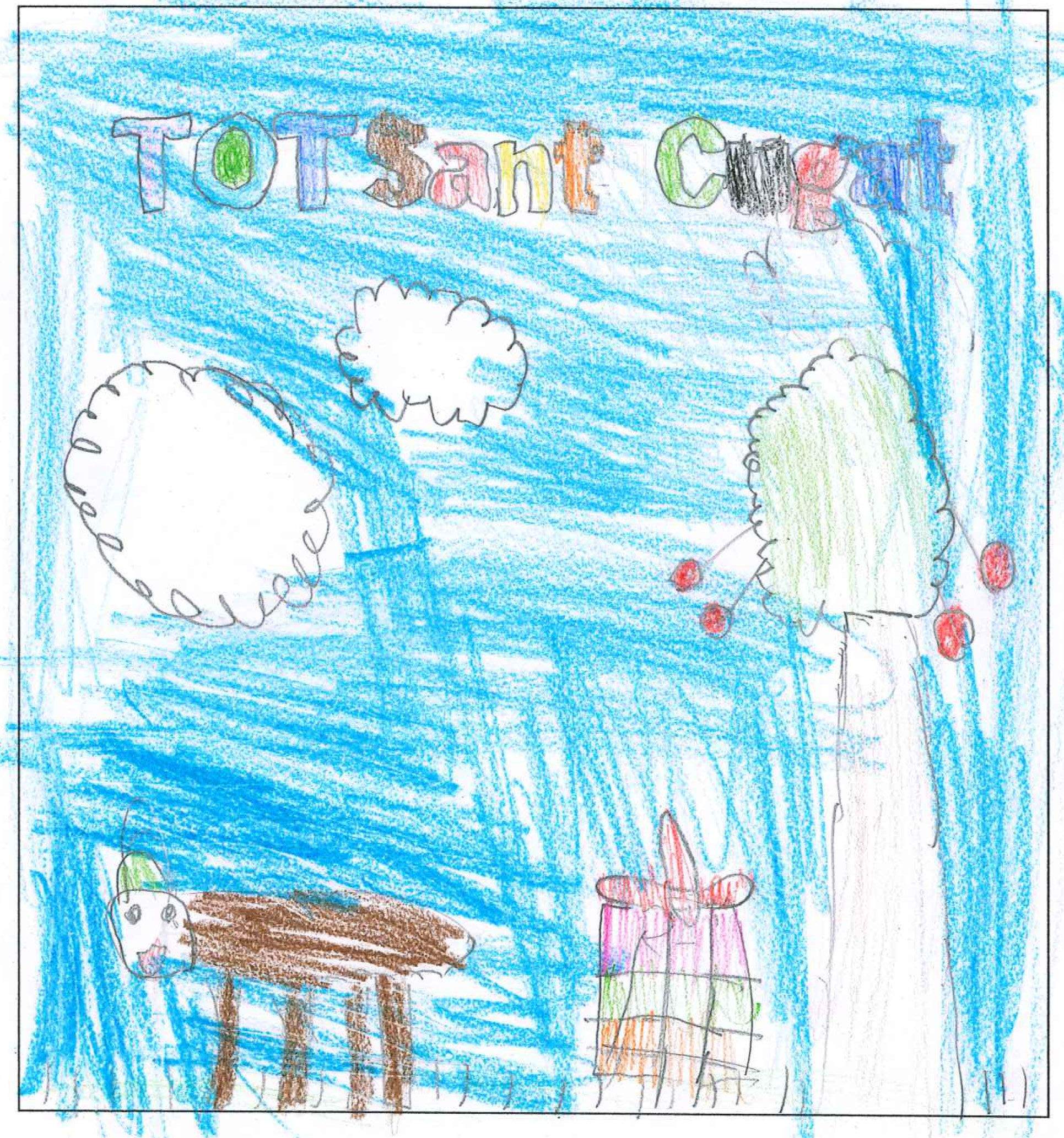 Postal de l'escola Avenç del concurs del TOT Sant Cugat 