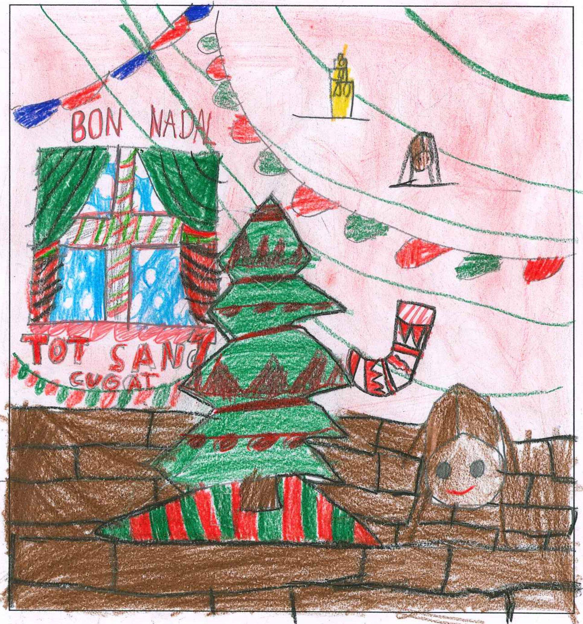 Postal de l'escola Avenç del concurs del TOT Sant Cugat 