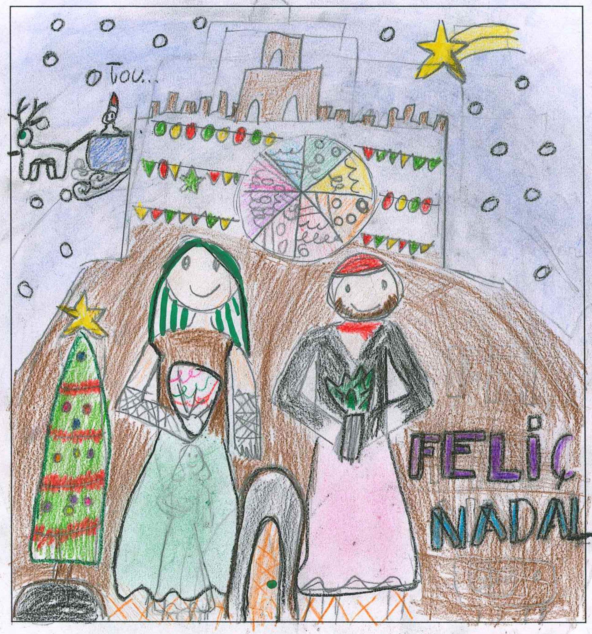 Postal de l'escola Avenç del concurs del TOT Sant Cugat 