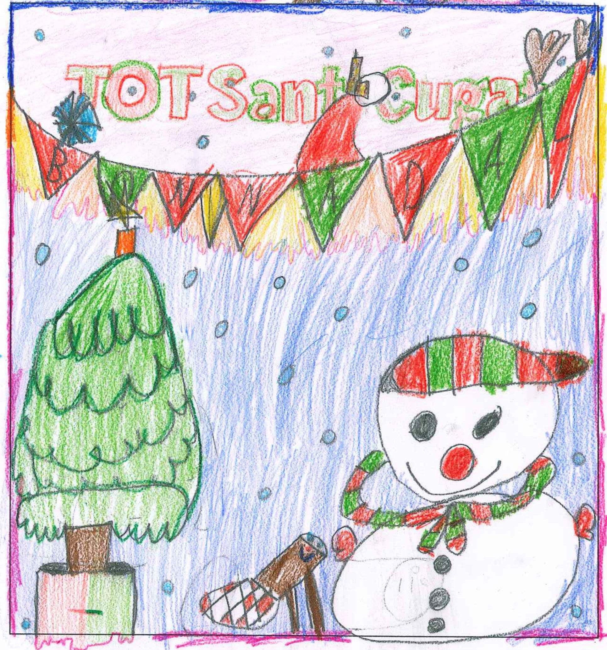 Postal de l'escola Avenç del concurs del TOT Sant Cugat 