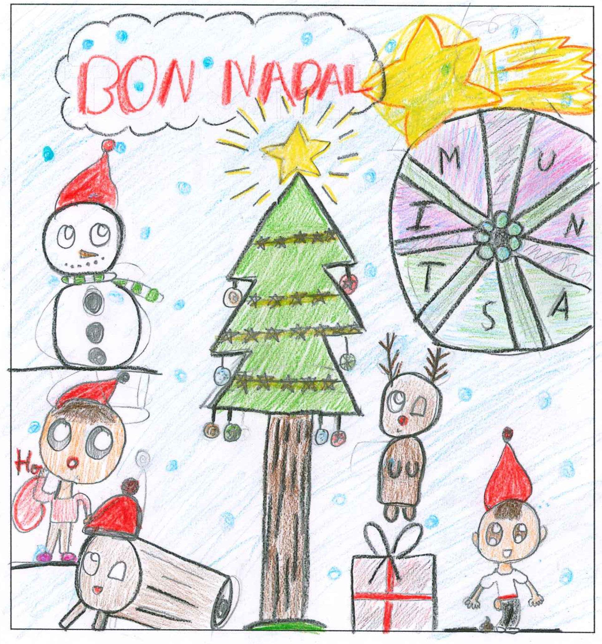 Postal de l'escola Avenç del concurs del TOT Sant Cugat 