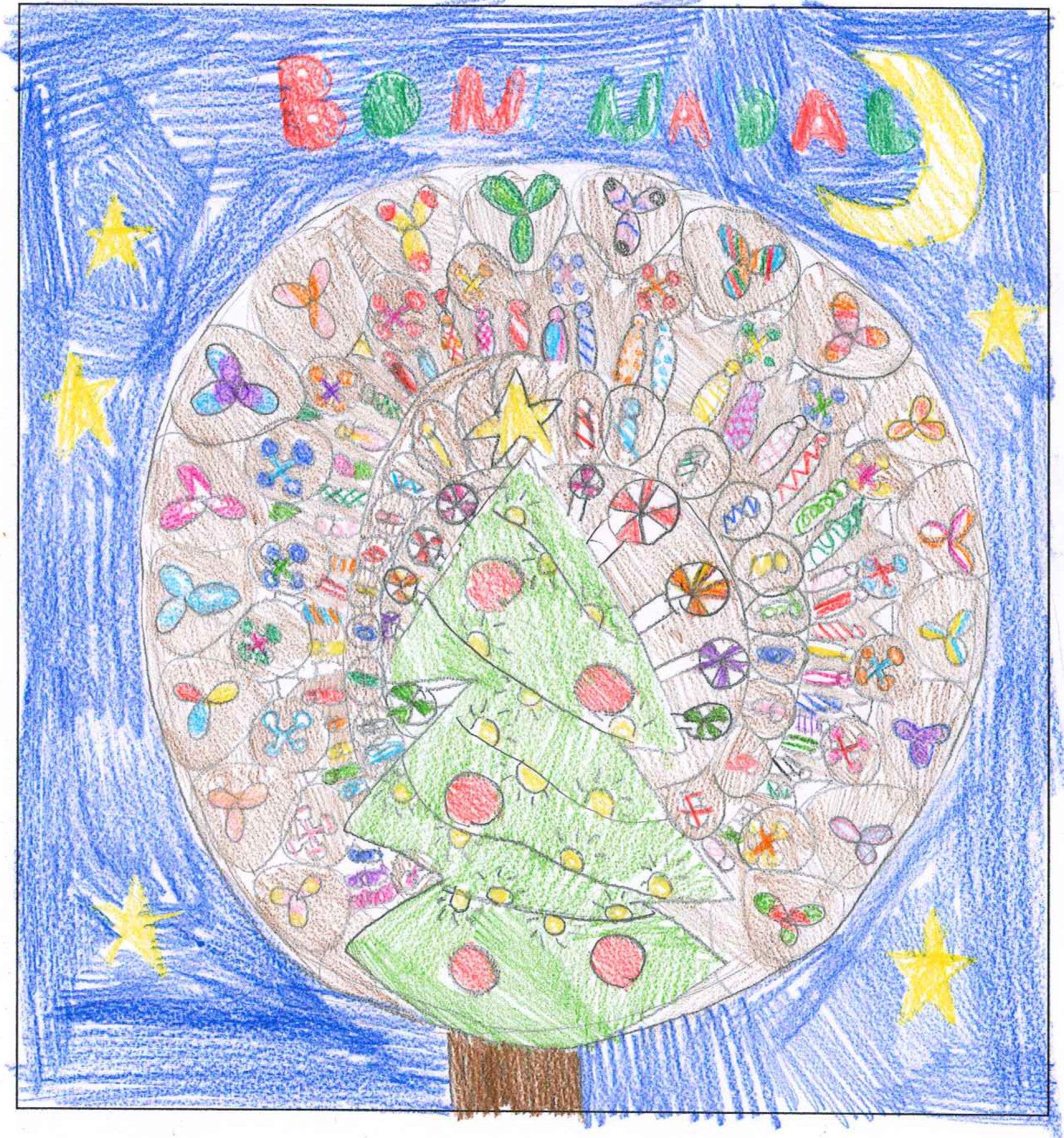 Postal de l'escola Avenç del concurs del TOT Sant Cugat 