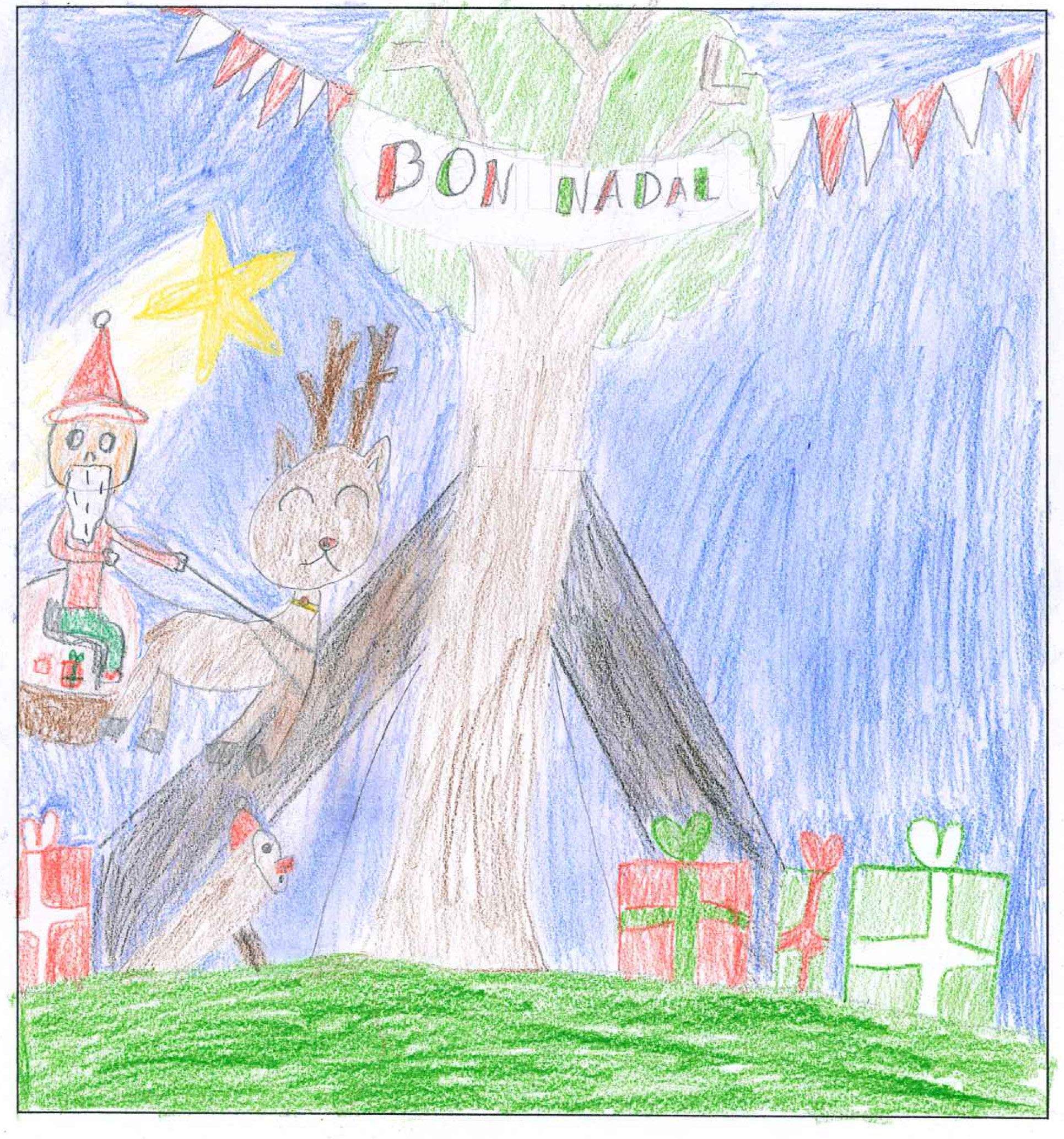 Postal de l'escola Avenç del concurs del TOT Sant Cugat 