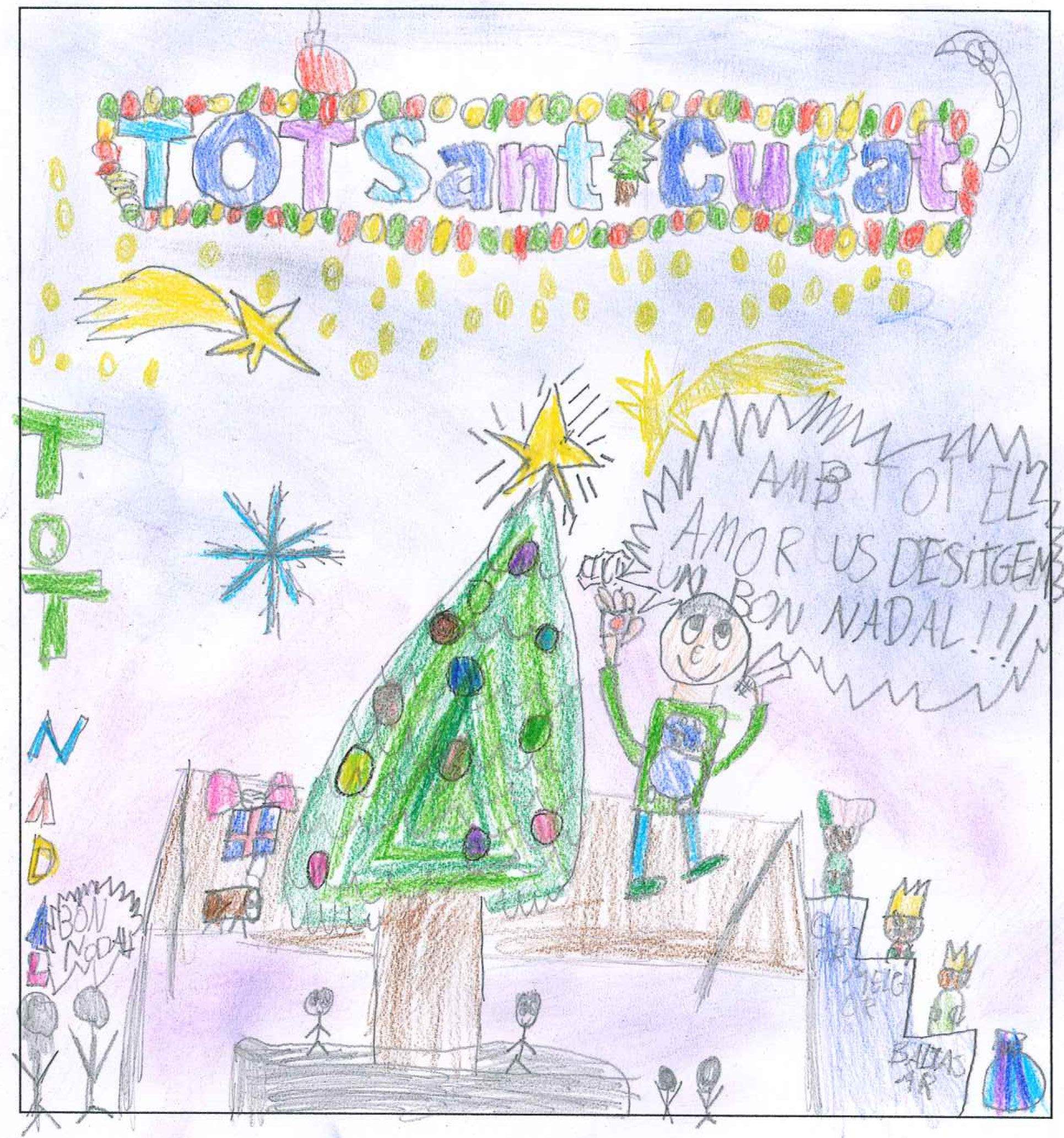 Postal de l'escola Avenç del concurs del TOT Sant Cugat 