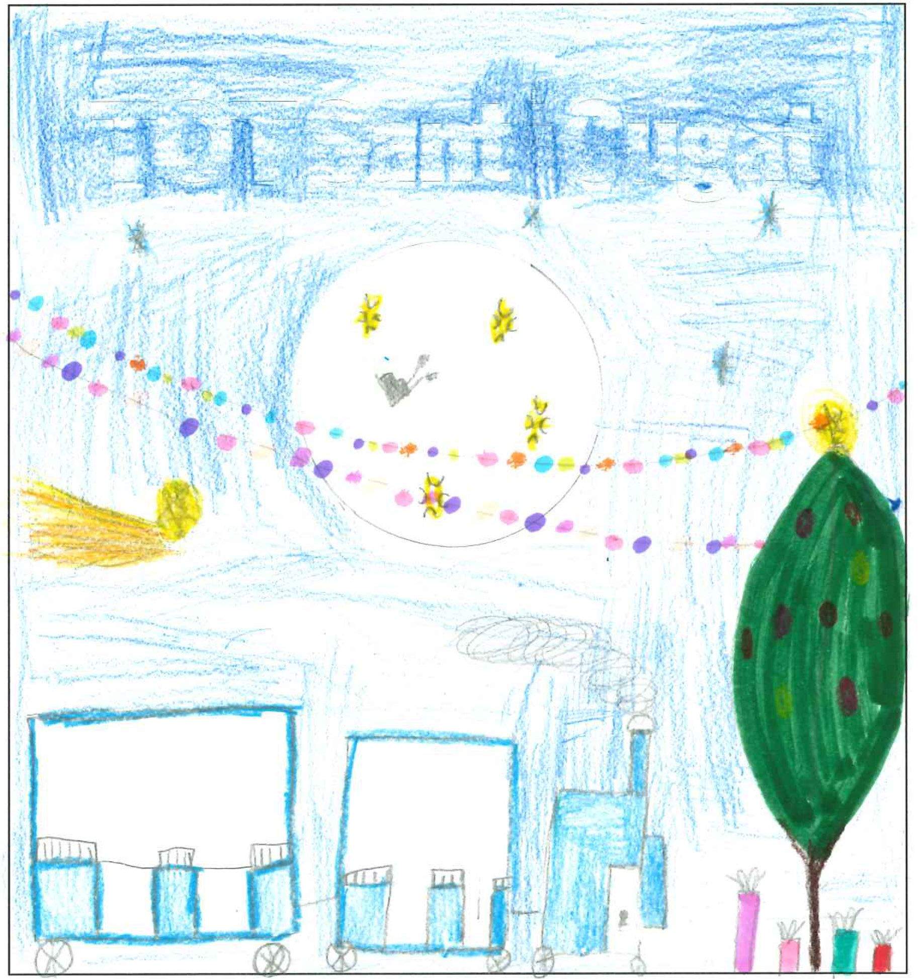 Postal de l'escola Pi d'en Xandri del concurs del TOT Sant Cugat 