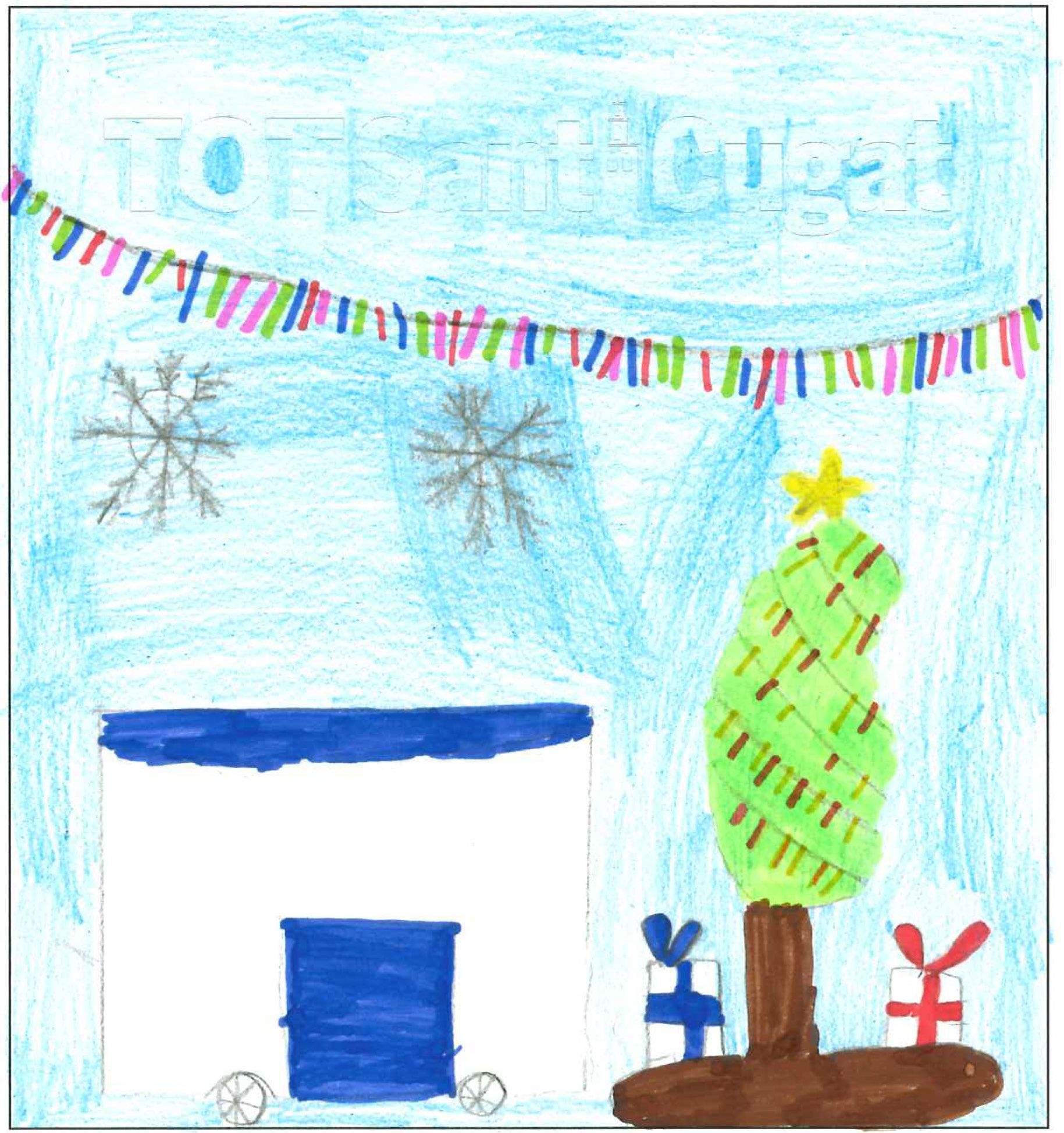 Postal de l'escola Pi d'en Xandri del concurs del TOT Sant Cugat 