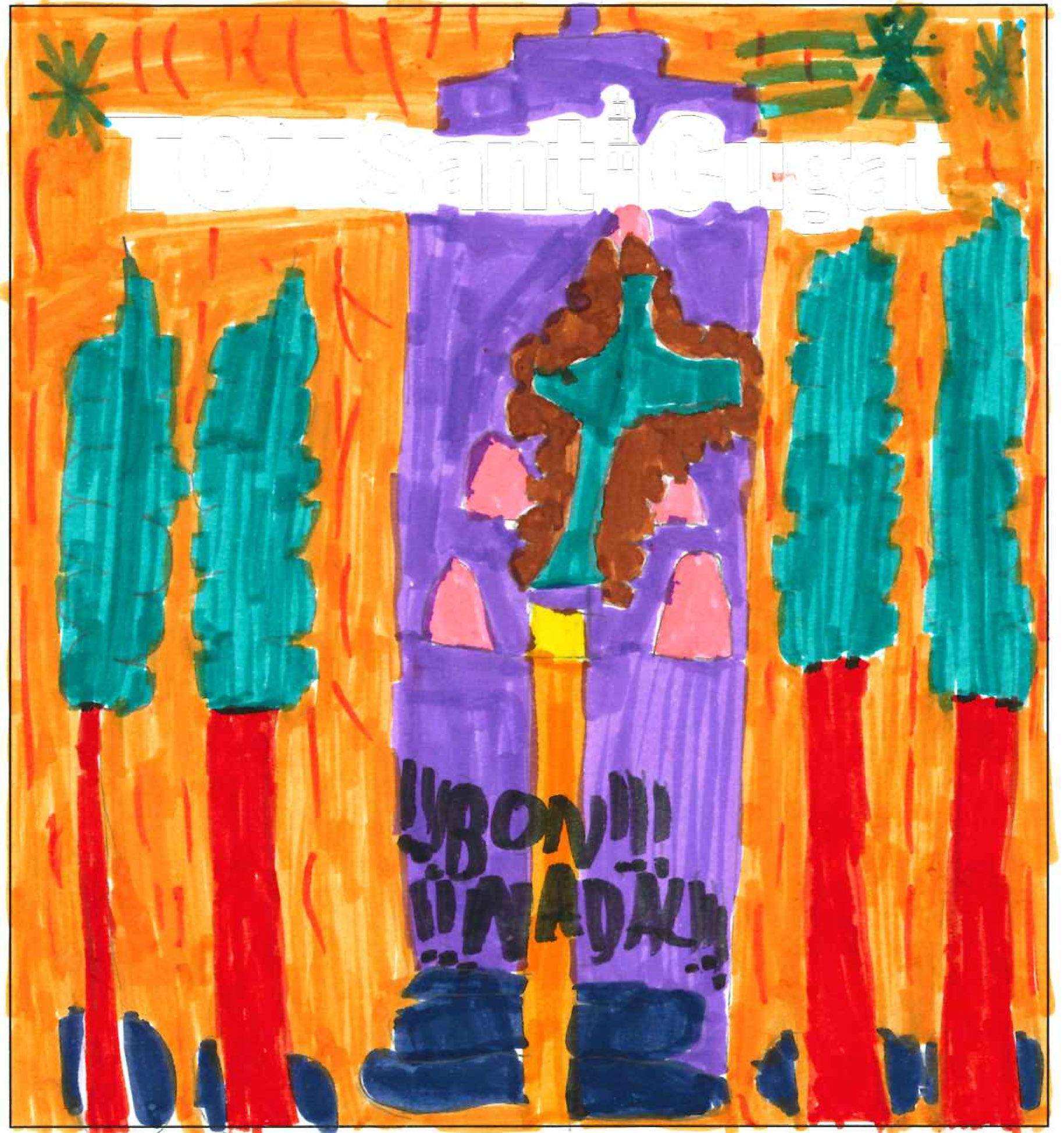 Postal de l'escola Pi d'en Xandri del concurs del TOT Sant Cugat 