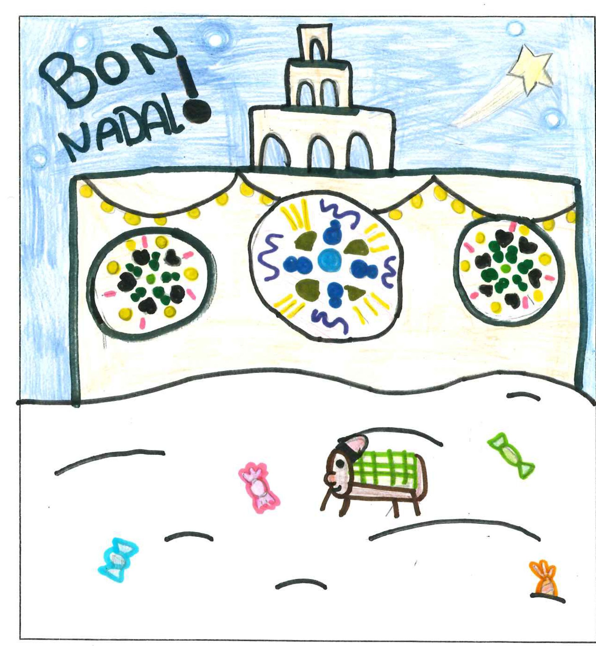 Postal de l'escola Joan Maragall del concurs del TOT Sant Cugat 