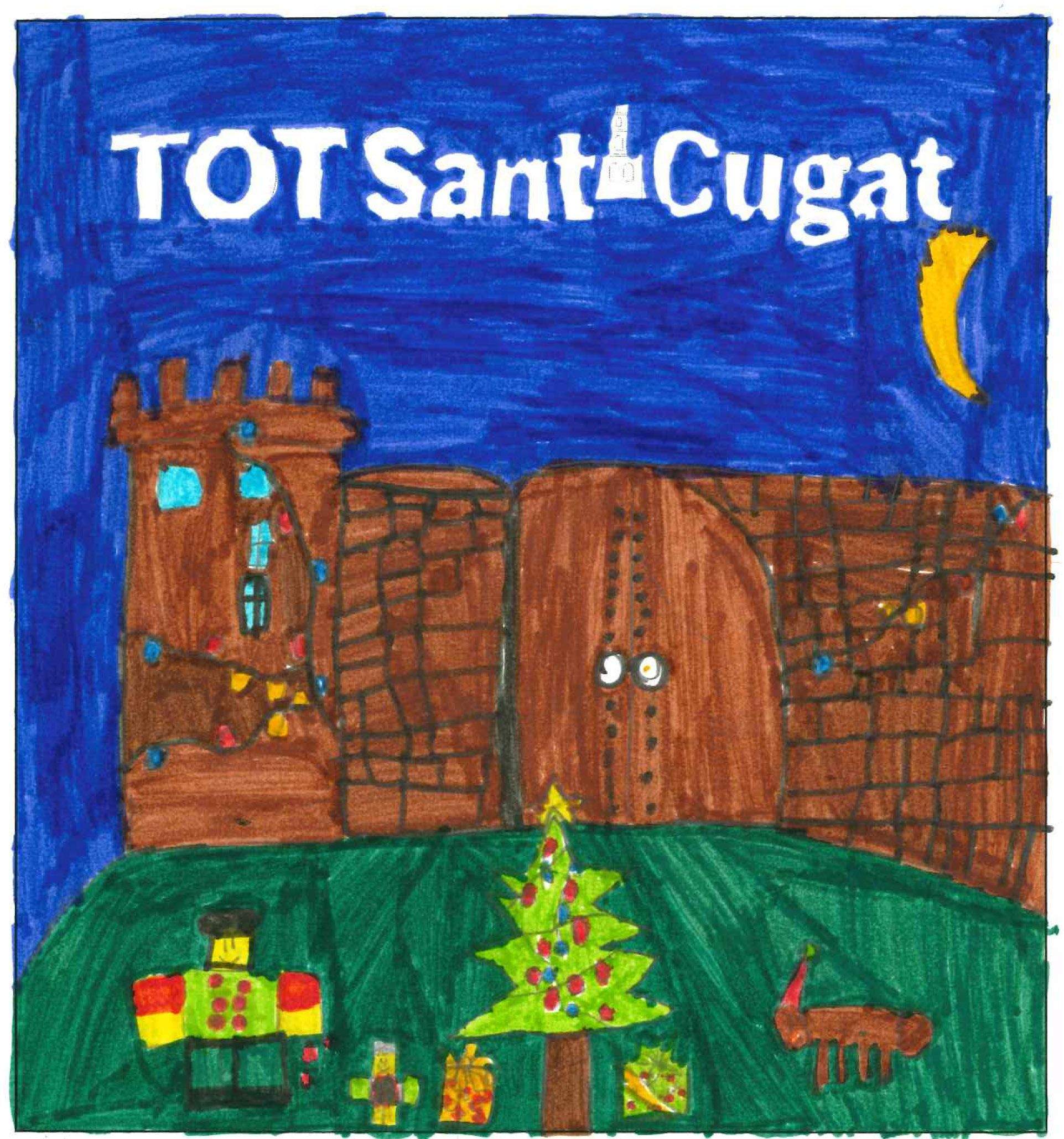 Postal de l'escola Santa Isabel del concurs del TOT Sant Cugat