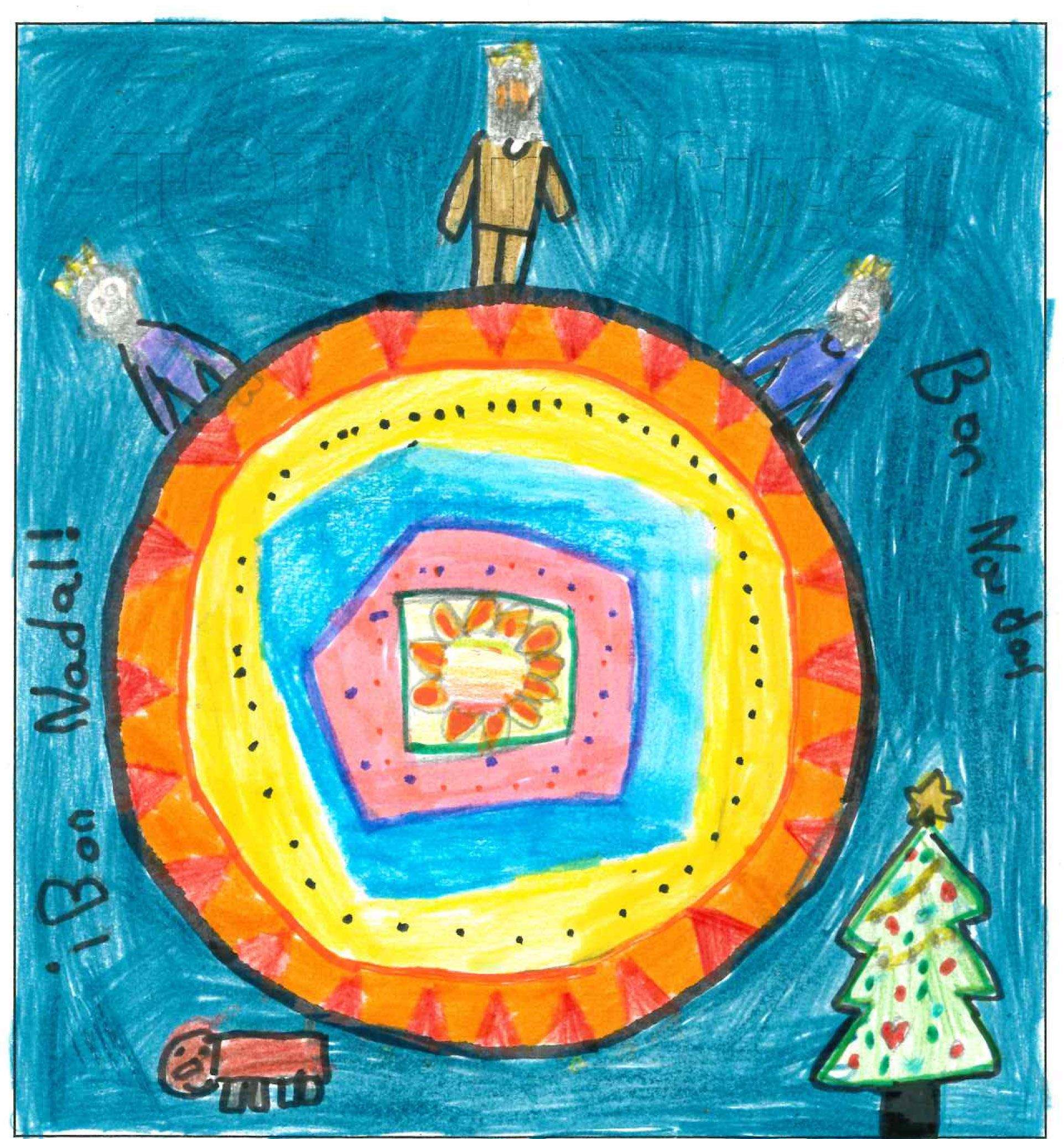 Postal de l'escola Santa Isabel del concurs del TOT Sant Cugat