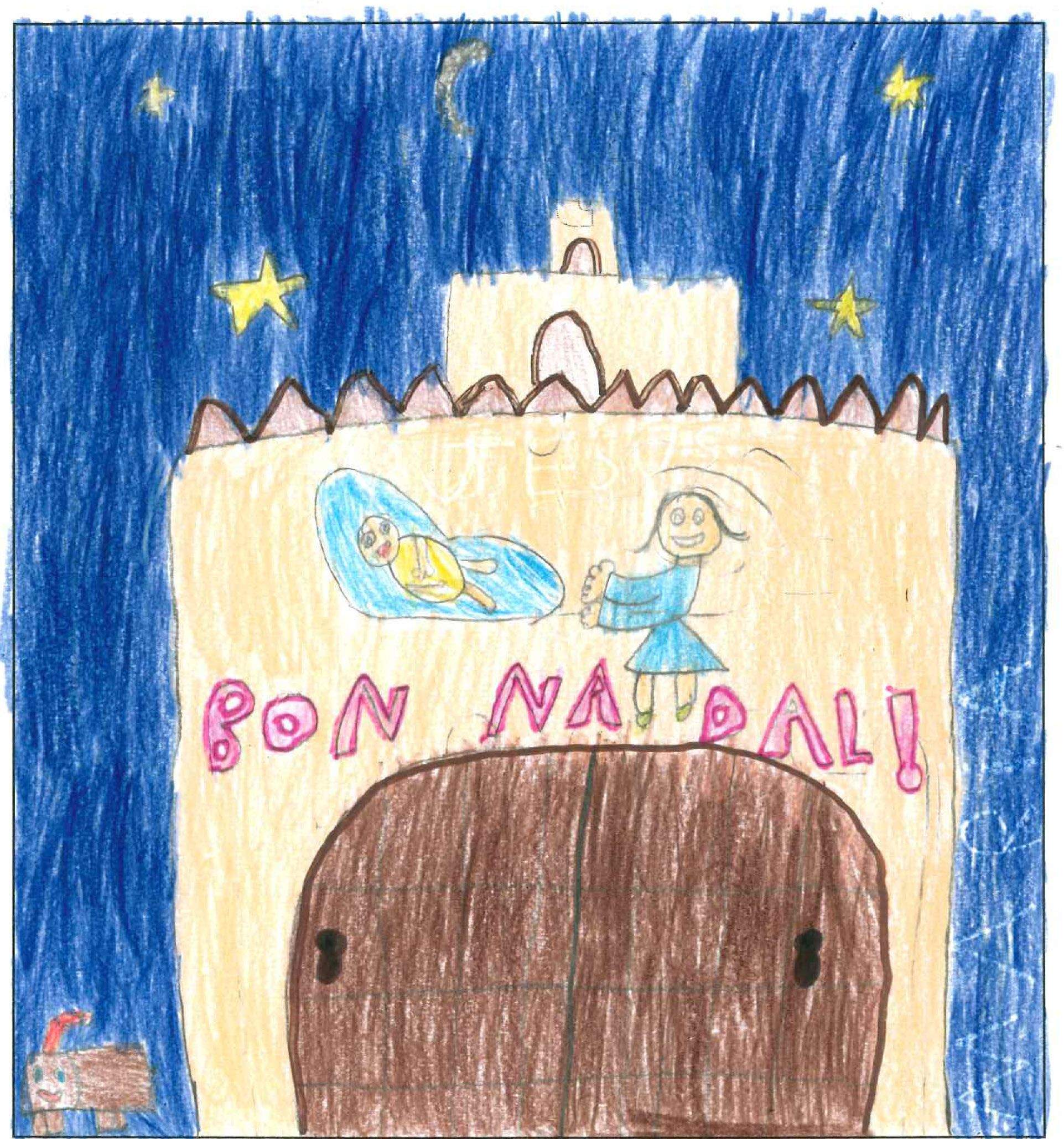 Postal de l'escola Santa Isabel del concurs del TOT Sant Cugat